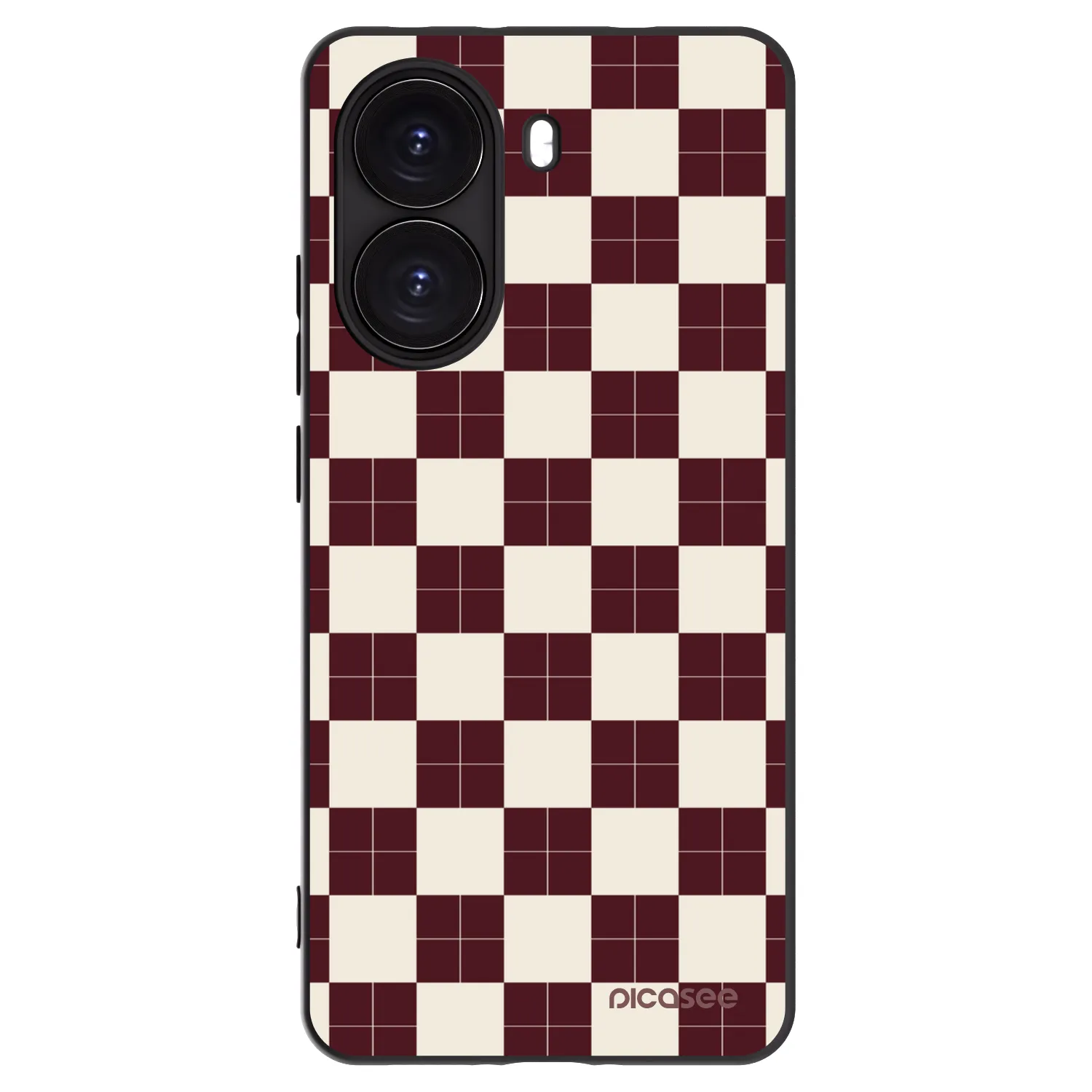 Picasee Μαύρη θήκη σιλικόνης για Xiaomi Poco X7 Pro 5G - Checked Away