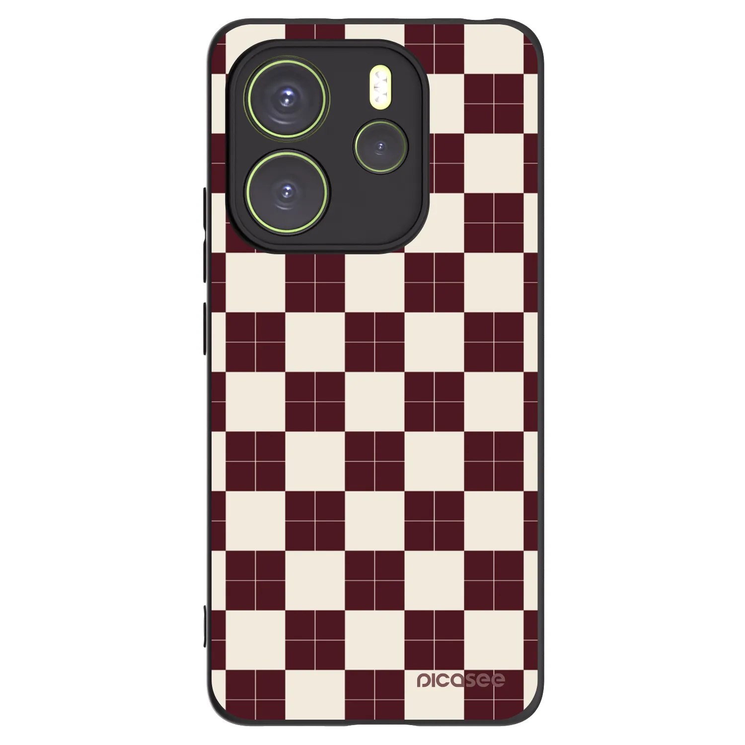 Picasee Μαύρη θήκη σιλικόνης για Xiaomi Redmi Note 14 4G - Checked Away
