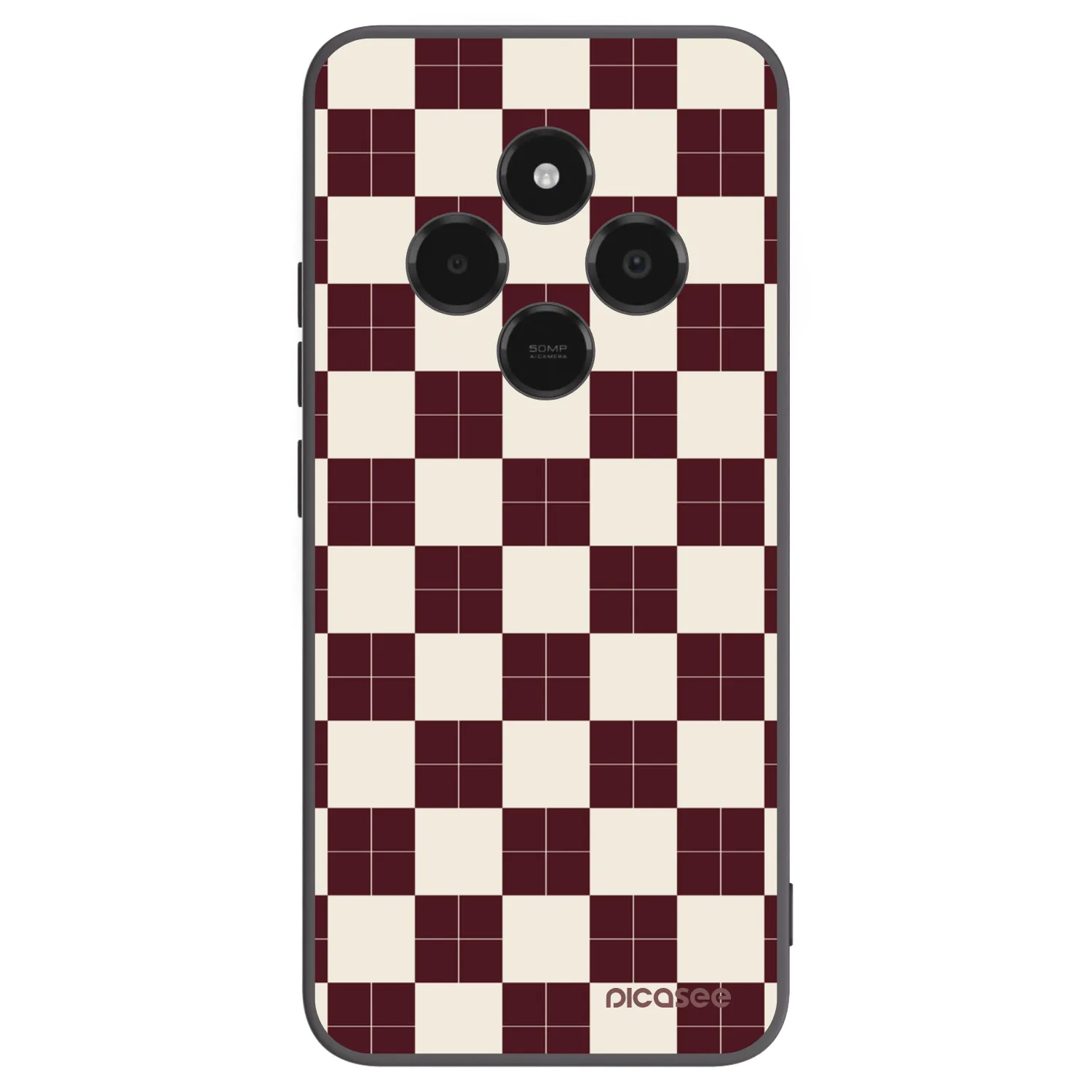 Picasee Μαύρη θήκη σιλικόνης για Xiaomi Poco C75 - Checked Away