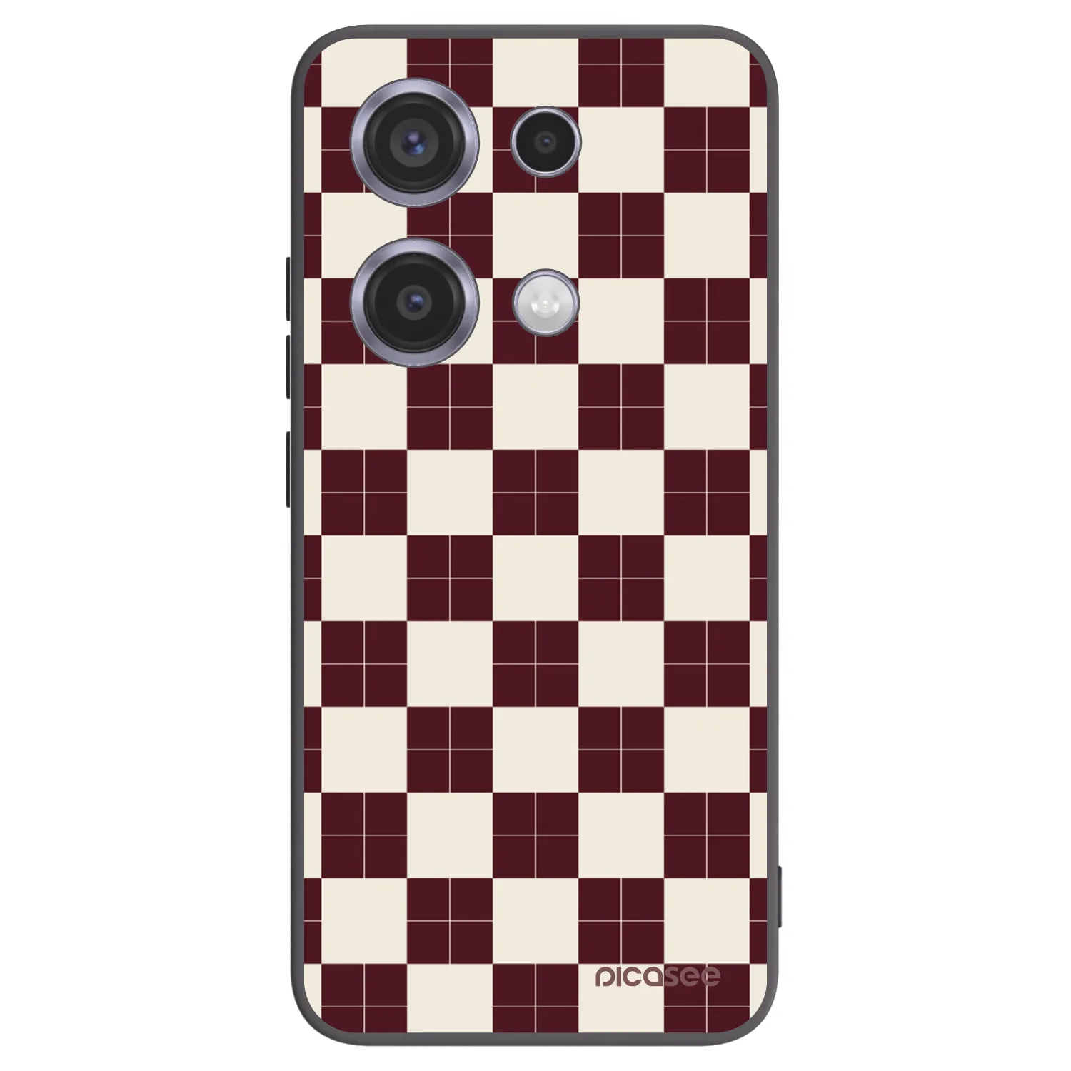 Picasee Μαύρη θήκη σιλικόνης για Xiaomi Redmi Note 14S - Checked Away