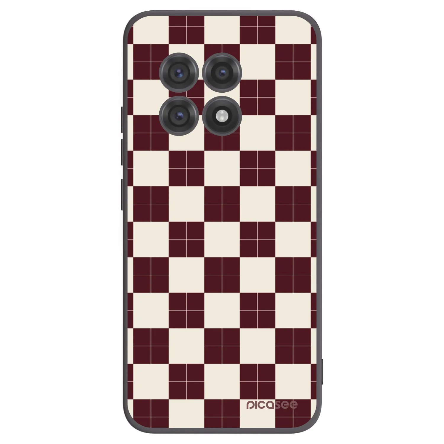 Picasee Μαύρη θήκη σιλικόνης για OnePlus 13R 5G - Checked Away