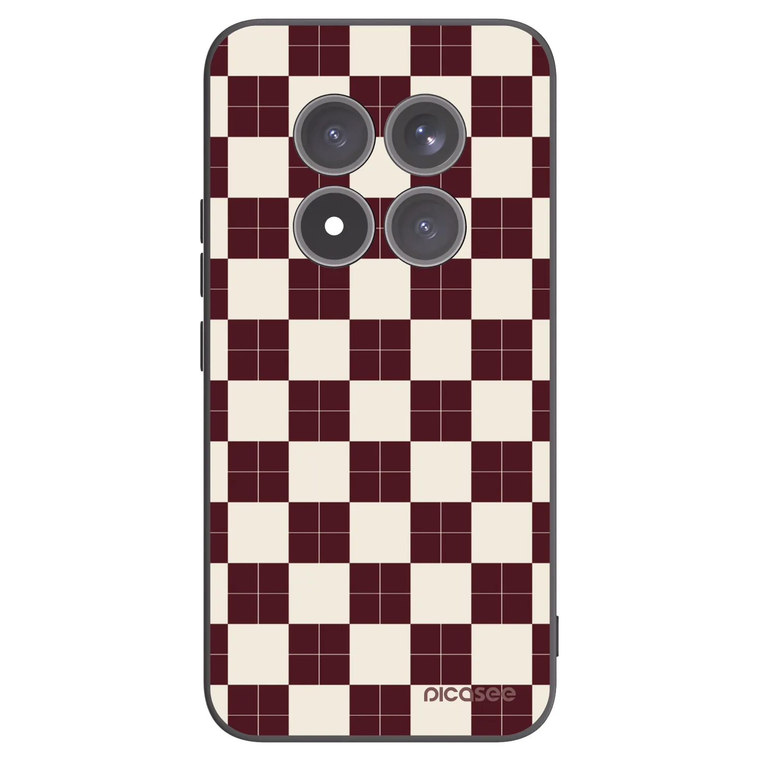Picasee Μαύρη θήκη σιλικόνης για Xiaomi Redmi Note 15 Pro+ - Checked Away