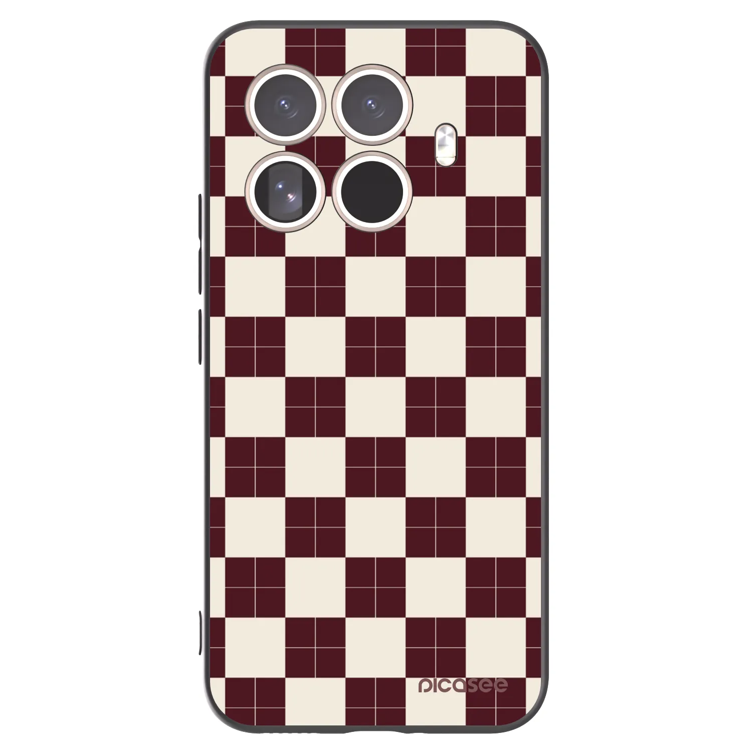 Picasee Μαύρη θήκη σιλικόνης για Xiaomi 15T Pro - Checked Away