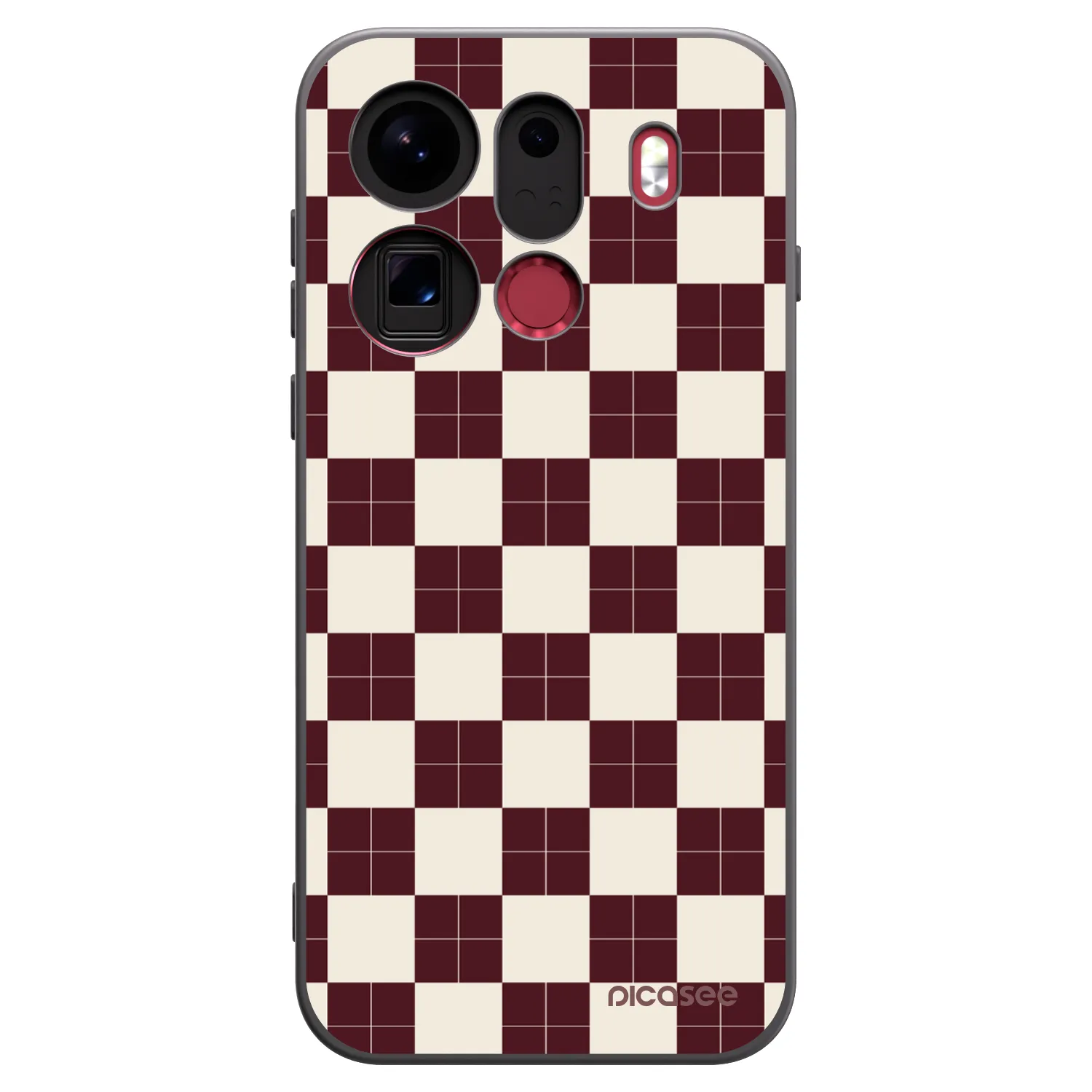 Picasee Μαύρη θήκη σιλικόνης για OPPO Find X9 Pro - Checked Away