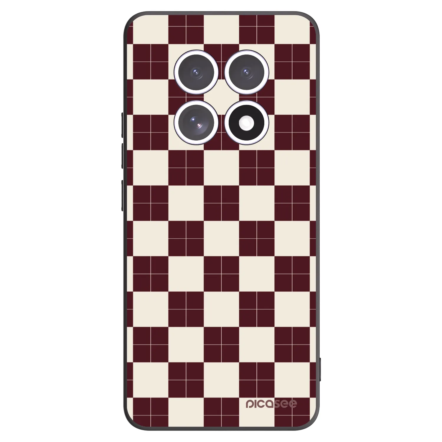 Picasee Μαύρη θήκη σιλικόνης για Xiaomi Redmi Note 15 5G - Checked Away