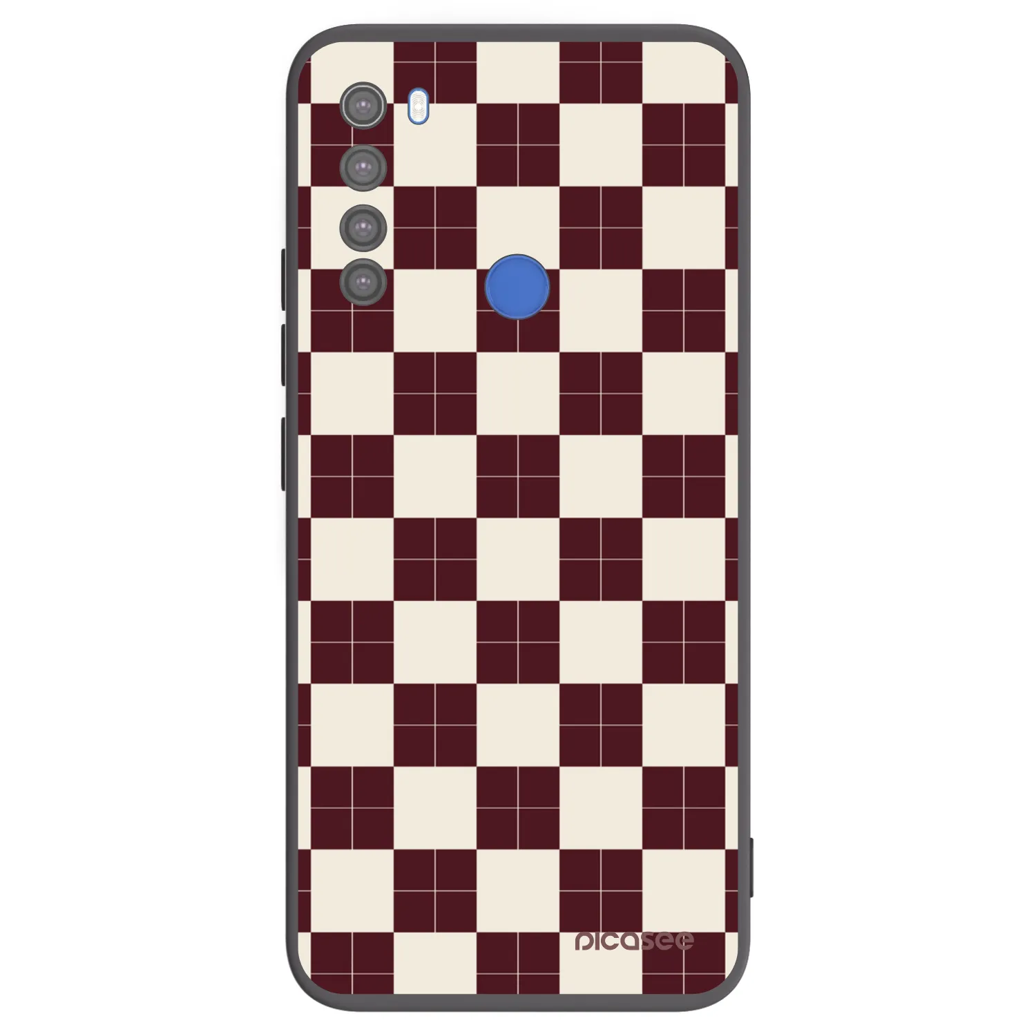 Picasee Μαύρη θήκη σιλικόνης για Xiaomi Redmi Note 8T - Checked Away