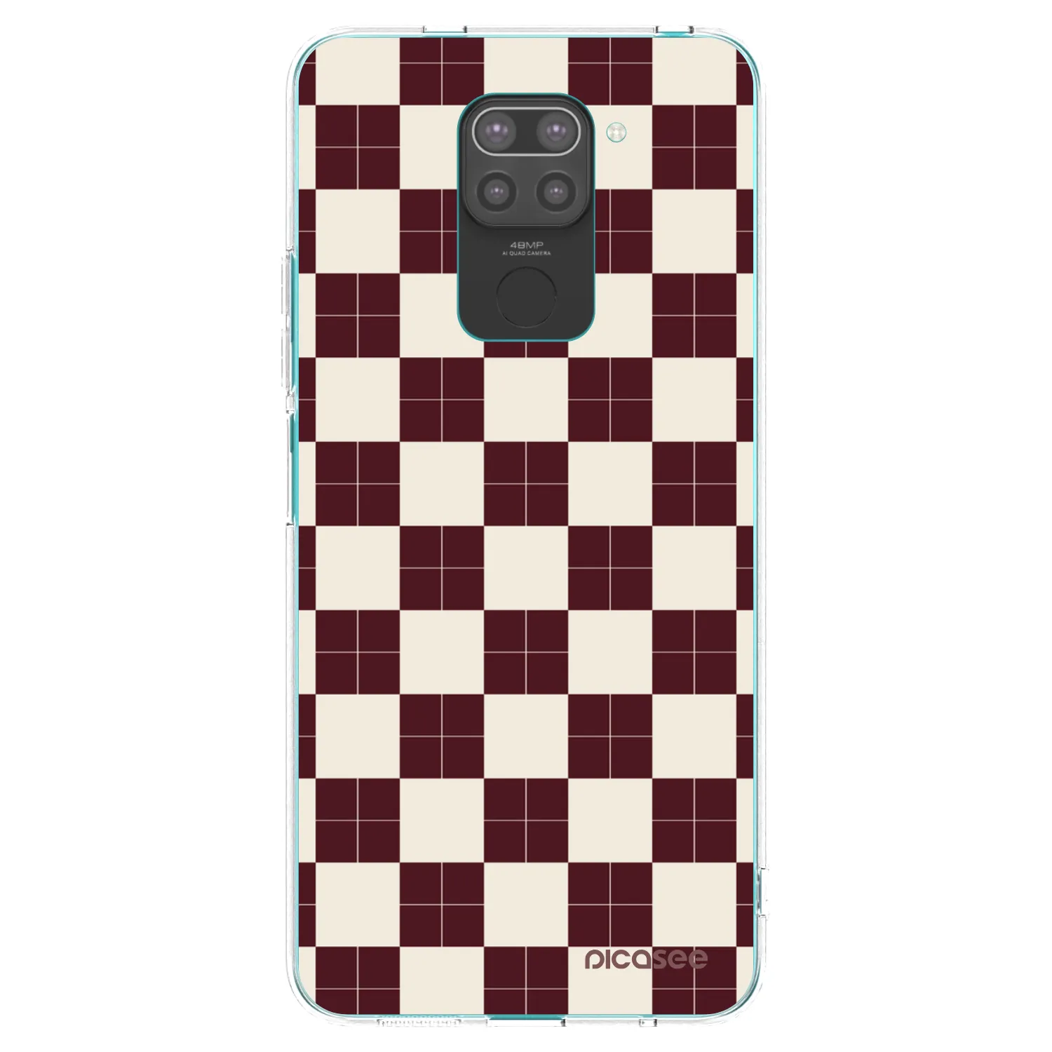 Picasee Μαύρη θήκη σιλικόνης για Xiaomi Redmi Note 9 - Checked Away