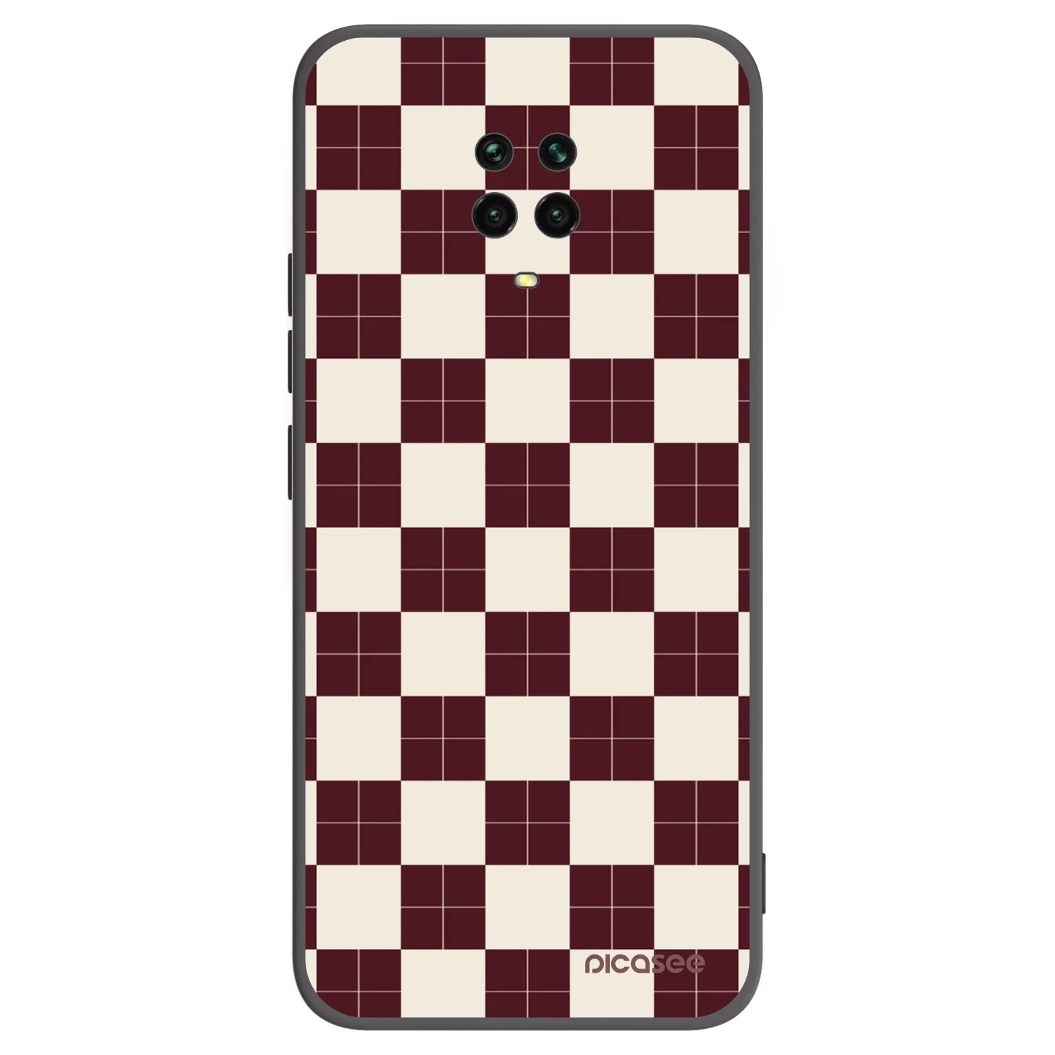Picasee Μαύρη θήκη σιλικόνης για Xiaomi Redmi Note 9S - Checked Away