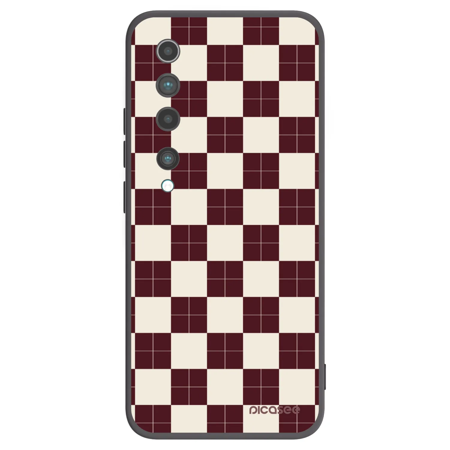 Picasee Μαύρη θήκη σιλικόνης για Xiaomi Mi 10 - Checked Away