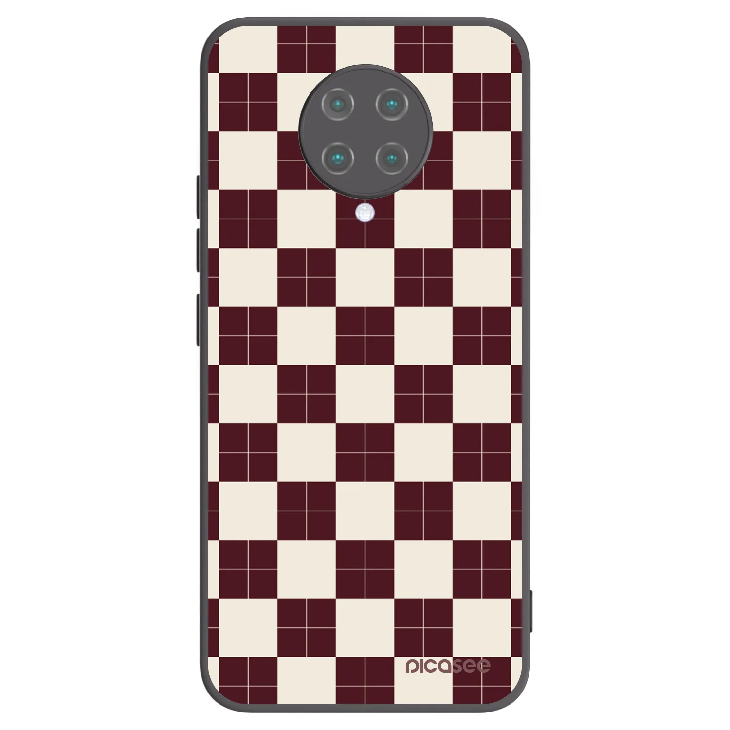 Picasee Μαύρη θήκη σιλικόνης για Xiaomi Poco F2 Pro - Checked Away