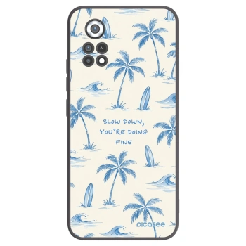 Picasee Μαύρη θήκη σιλικόνης για Xiaomi Poco X4 Pro 5G - Slow Tide
