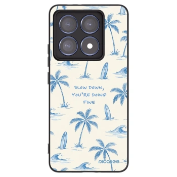 Picasee Μαύρη θήκη σιλικόνης για Xiaomi 14T Pro - Slow Tide