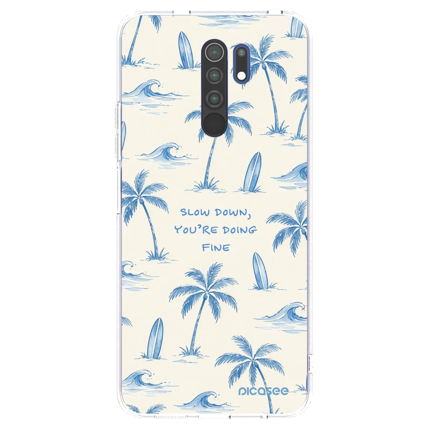 Picasee διαφανής θήκη σιλικόνης Xiaomi Redmi 9 - Slow Tide