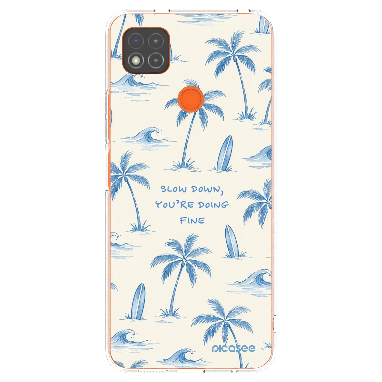 Picasee διαφανής θήκη σιλικόνης Xiaomi Redmi 9C - Slow Tide