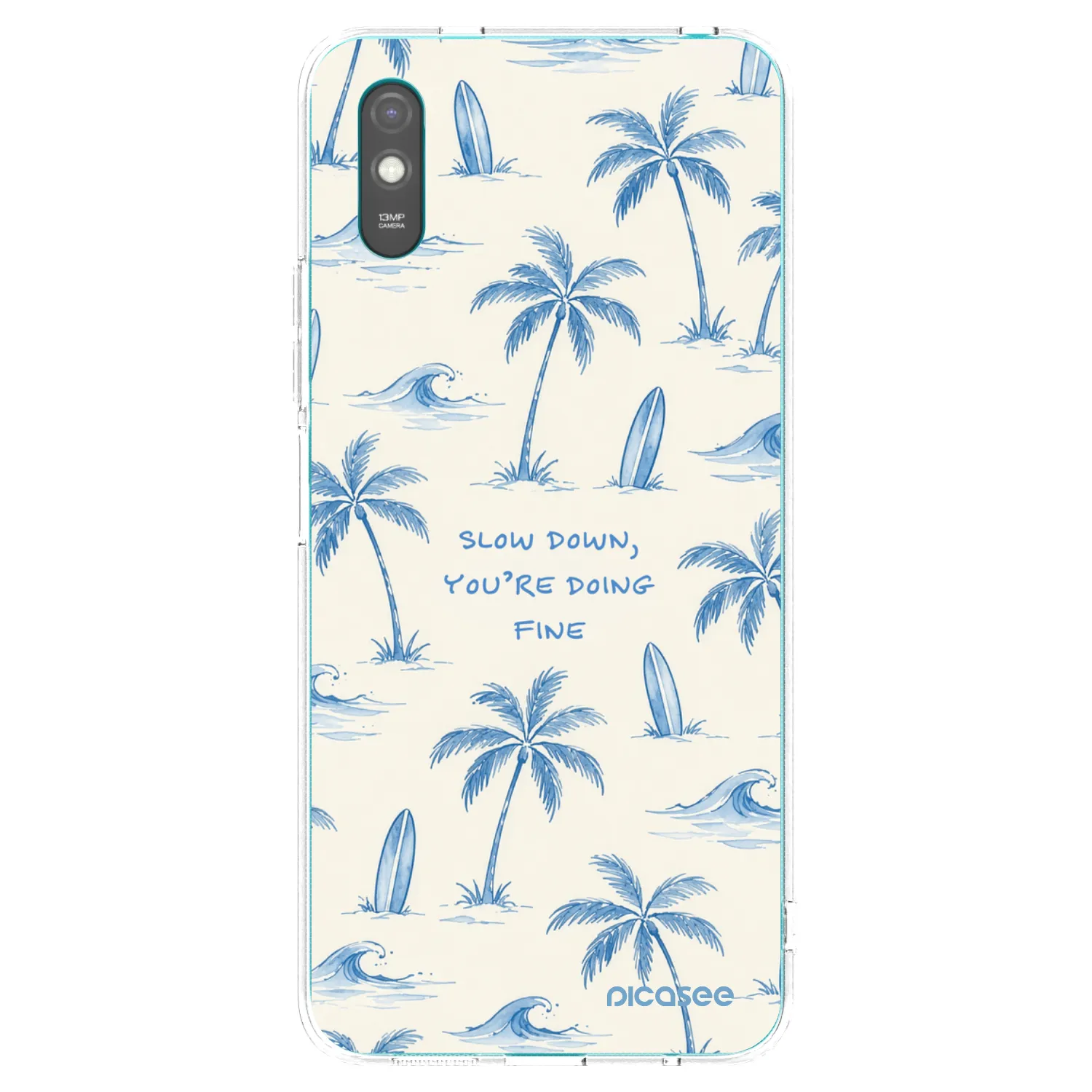 Picasee διαφανής θήκη σιλικόνης Xiaomi Redmi 9A - Slow Tide