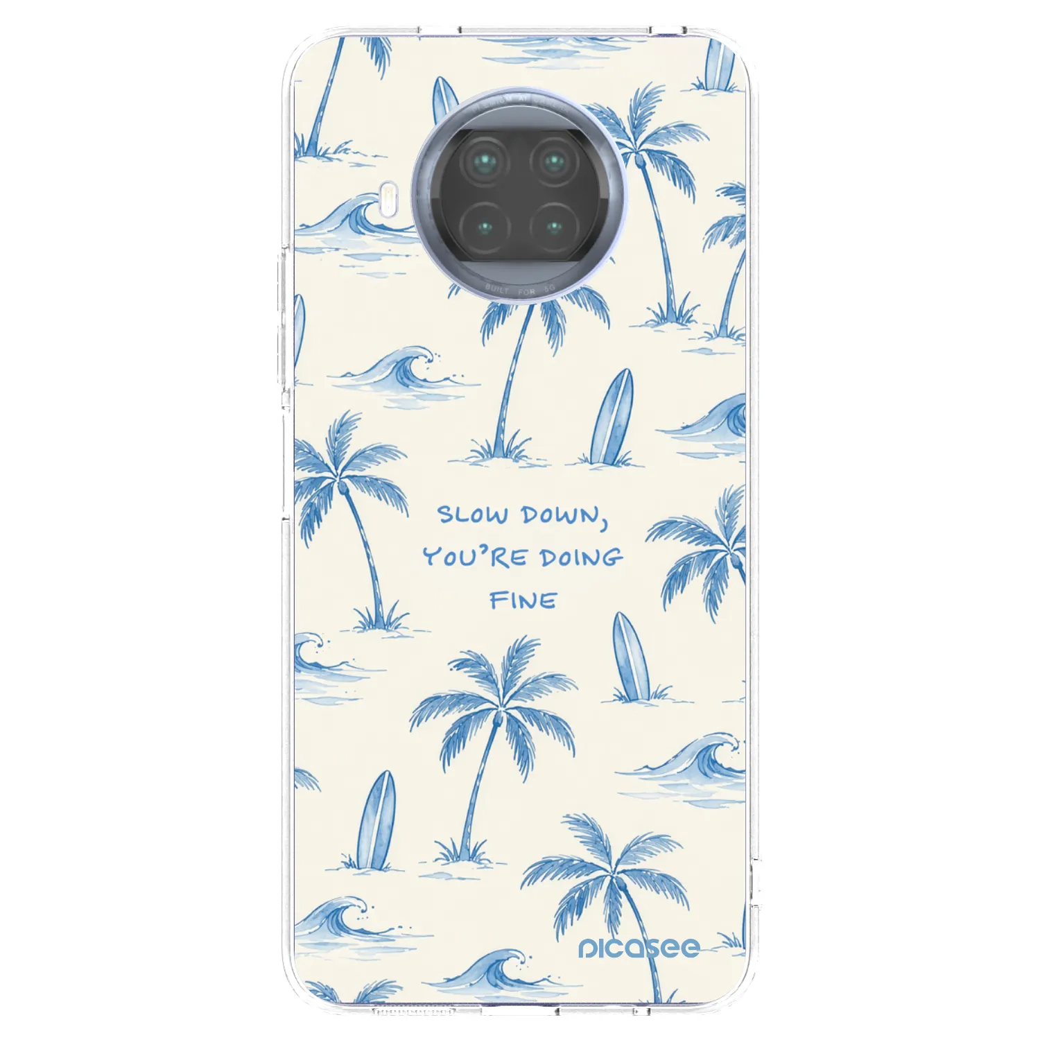 Picasee διαφανής θήκη σιλικόνης Xiaomi Mi 10T Lite - Slow Tide