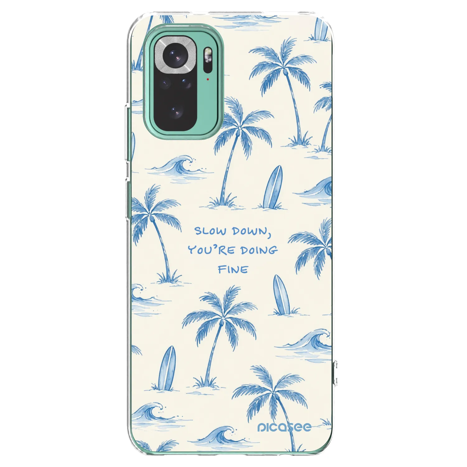 Picasee διαφανής θήκη σιλικόνης Xiaomi Redmi Note 10 Pro - Slow Tide