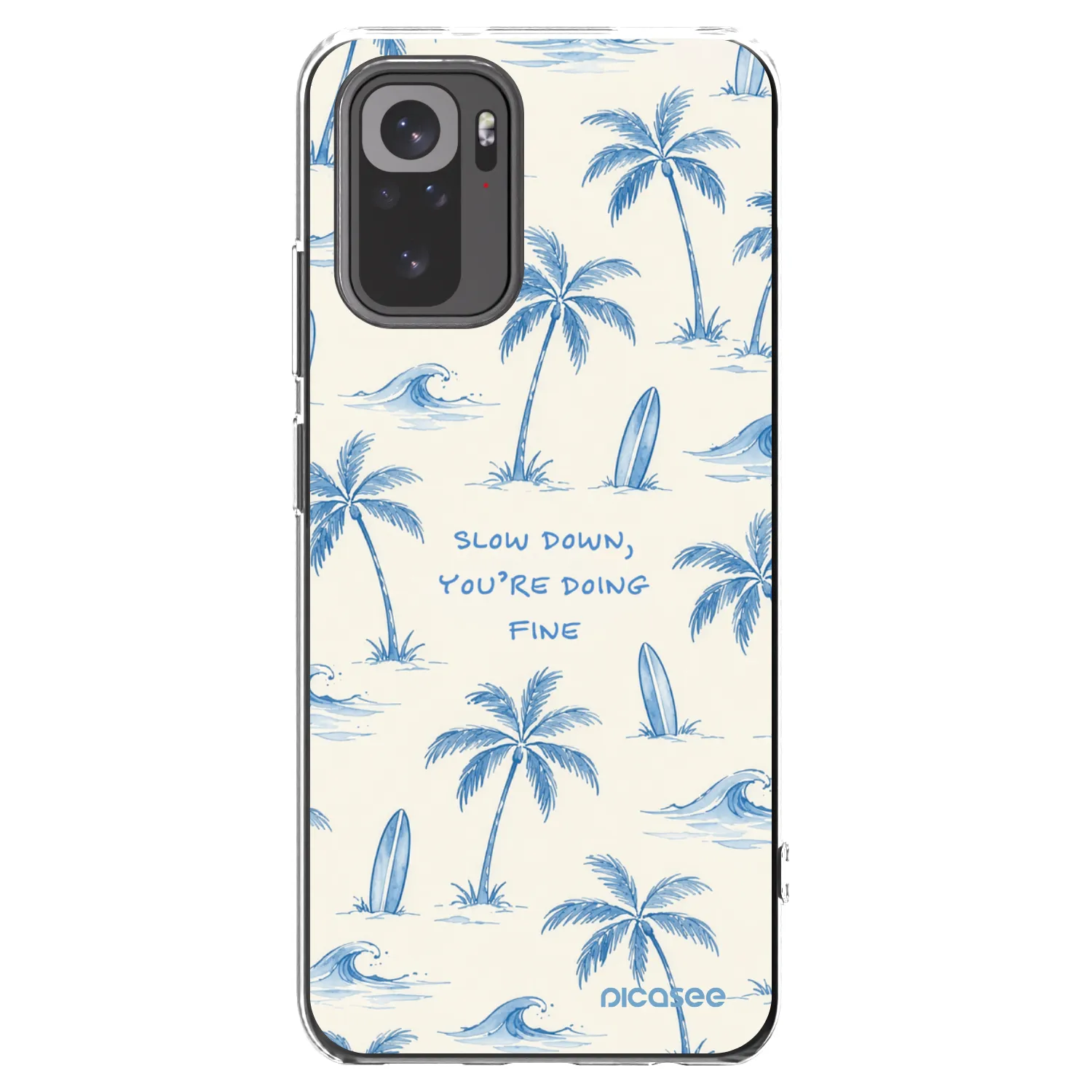 Picasee διαφανής θήκη σιλικόνης Xiaomi Redmi Note 10S - Slow Tide