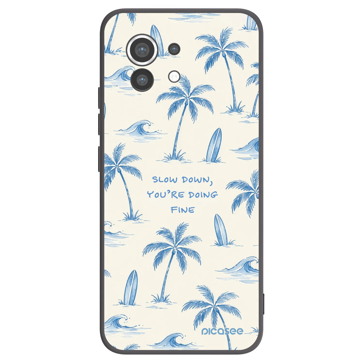 Picasee Μαύρη θήκη σιλικόνης για Xiaomi Mi 11 - Slow Tide