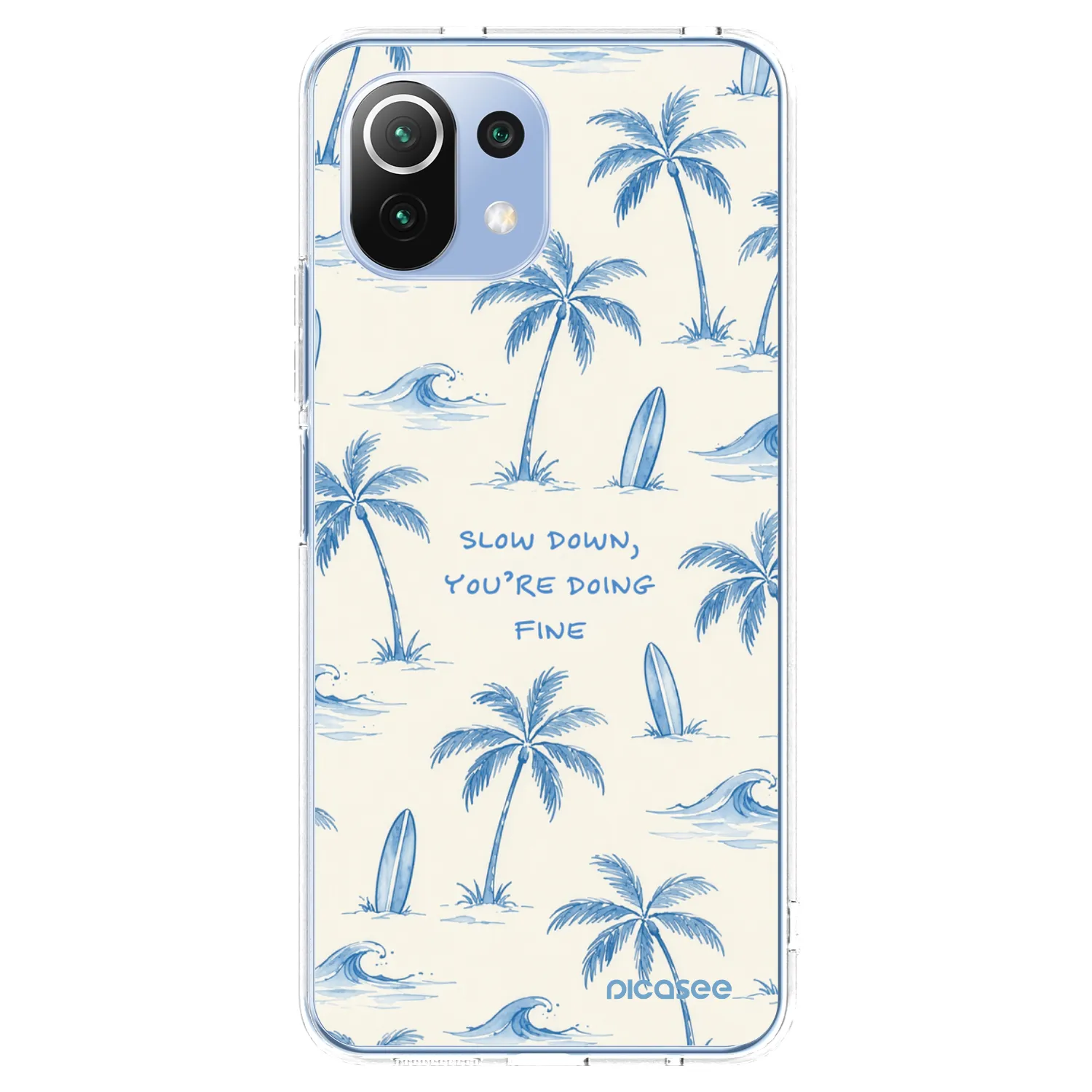 Picasee διαφανής θήκη σιλικόνης Xiaomi Mi 11 Lite - Slow Tide