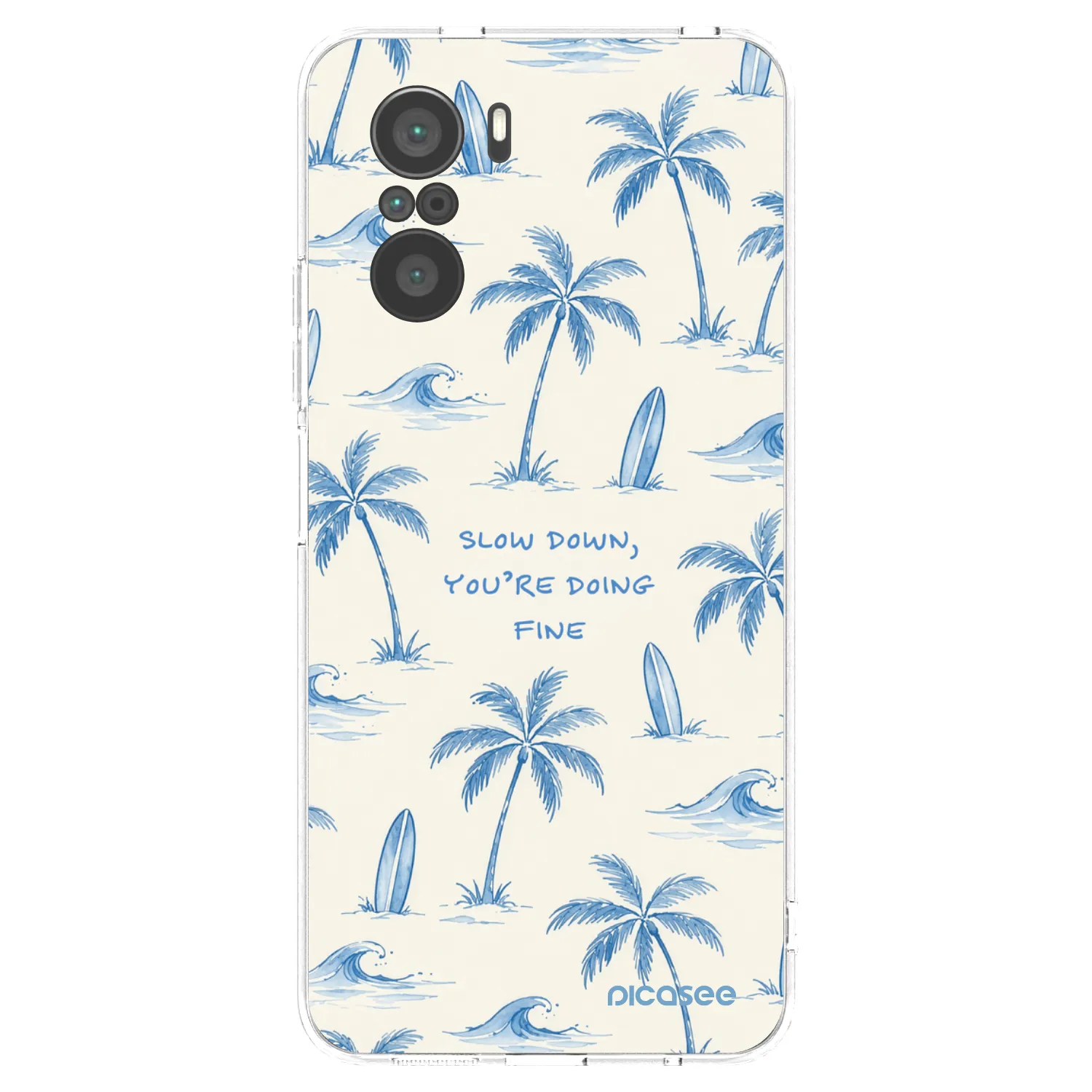 Picasee διαφανής θήκη σιλικόνης Xiaomi Poco F3 - Slow Tide