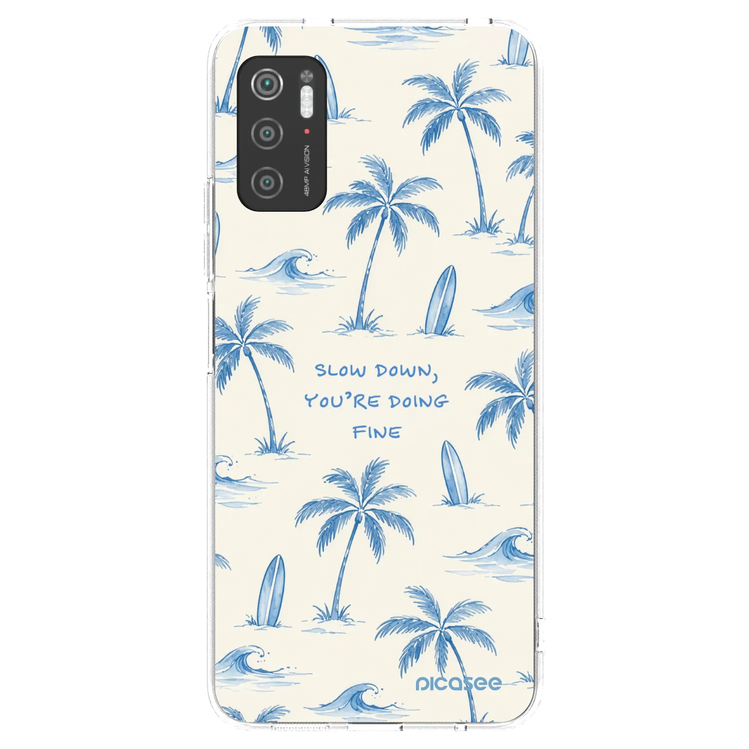 Picasee διαφανής θήκη σιλικόνης Xiaomi Poco M3 Pro 5G - Slow Tide