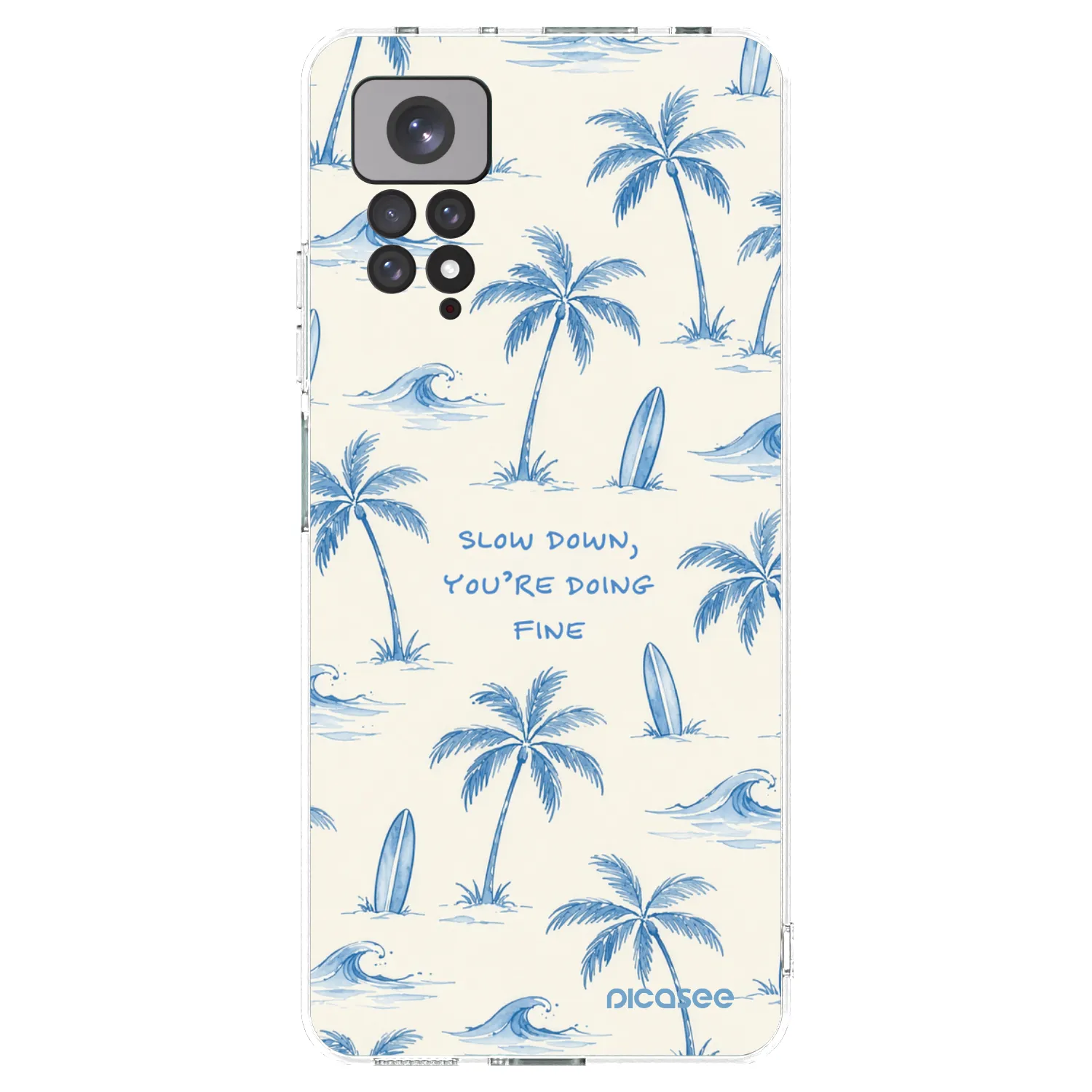 Picasee διαφανής θήκη σιλικόνης Xiaomi Redmi Note 11S 4G - Slow Tide