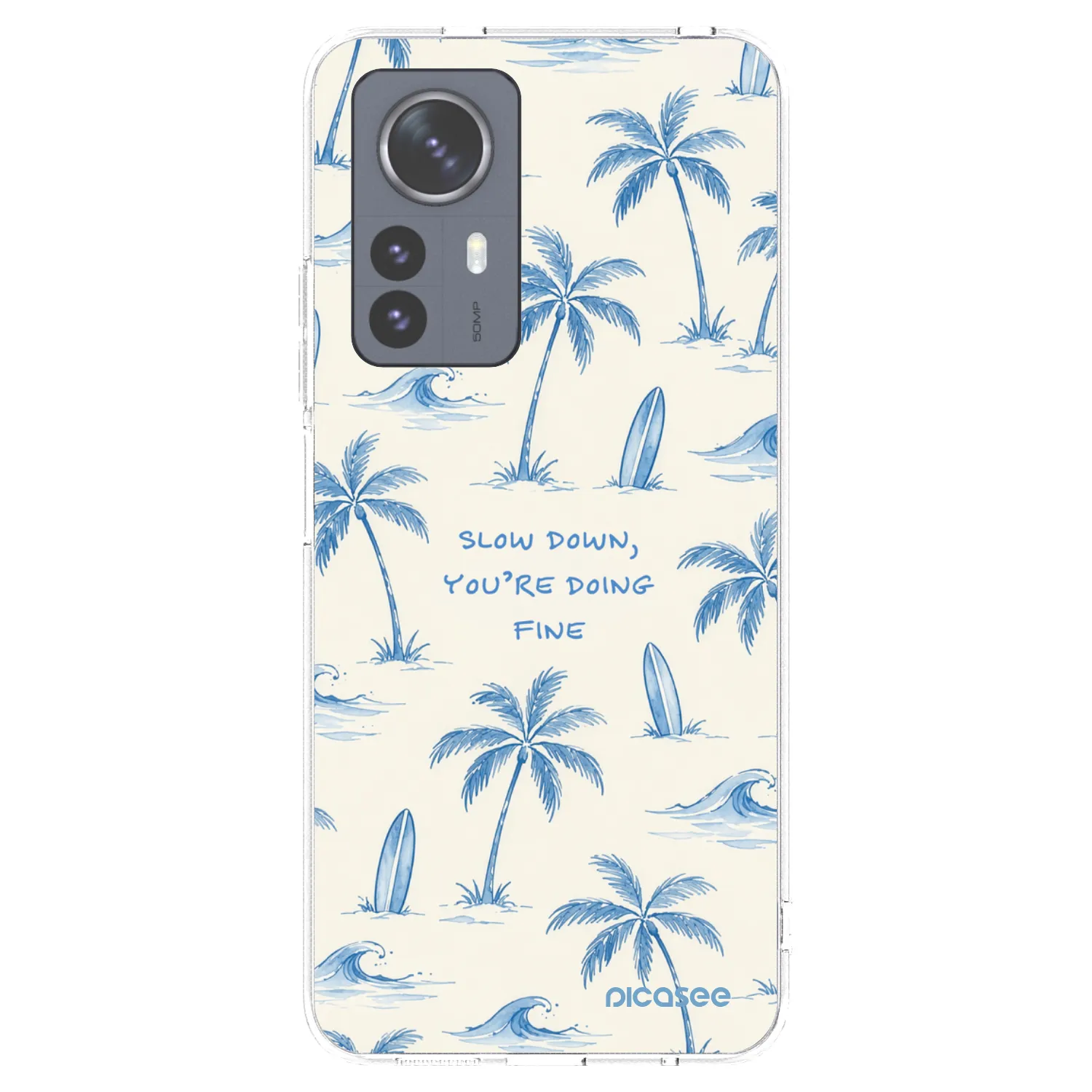 Picasee διαφανής θήκη σιλικόνης Xiaomi 12 Pro - Slow Tide
