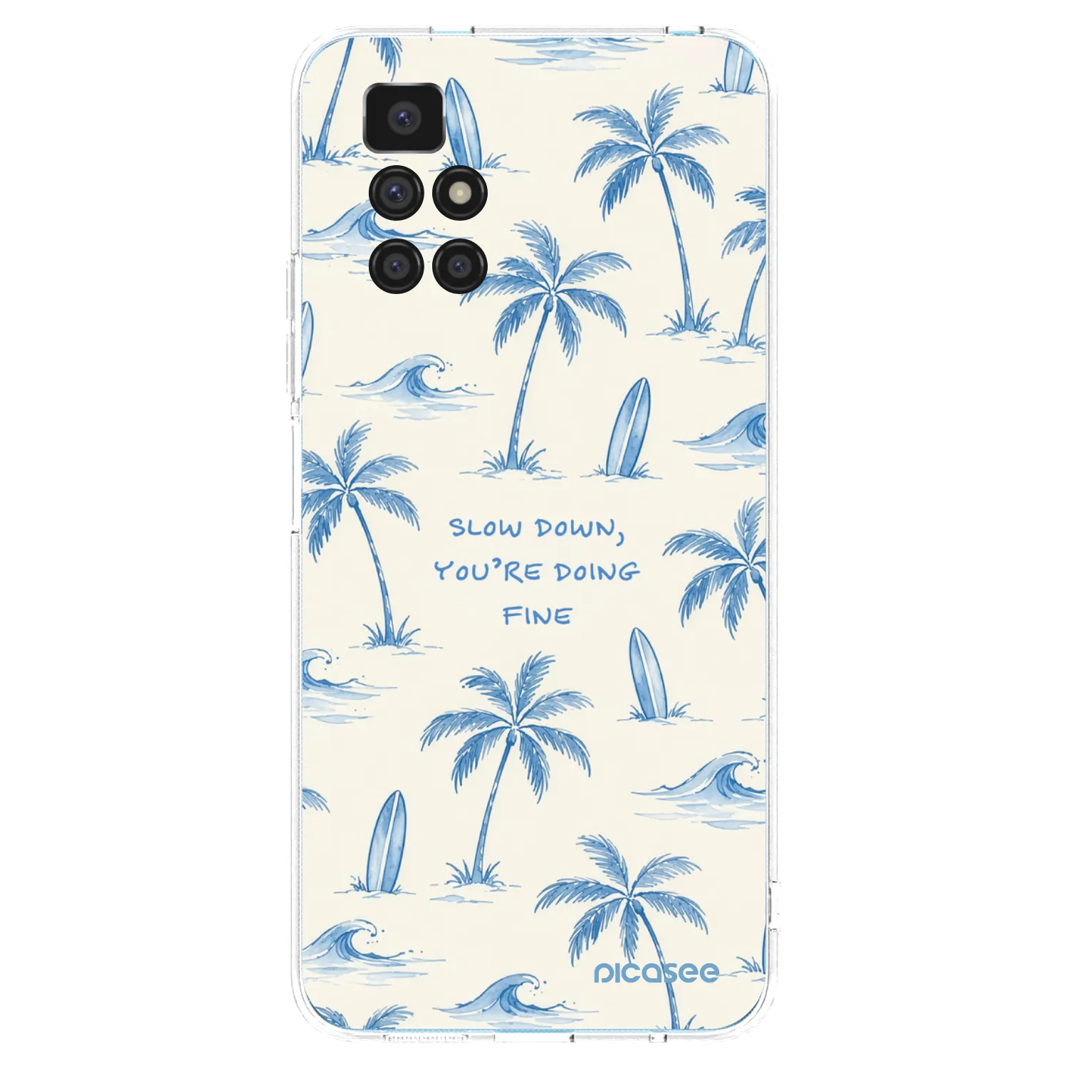 Picasee διαφανής θήκη σιλικόνης Xiaomi Redmi 10 (2022) - Slow Tide