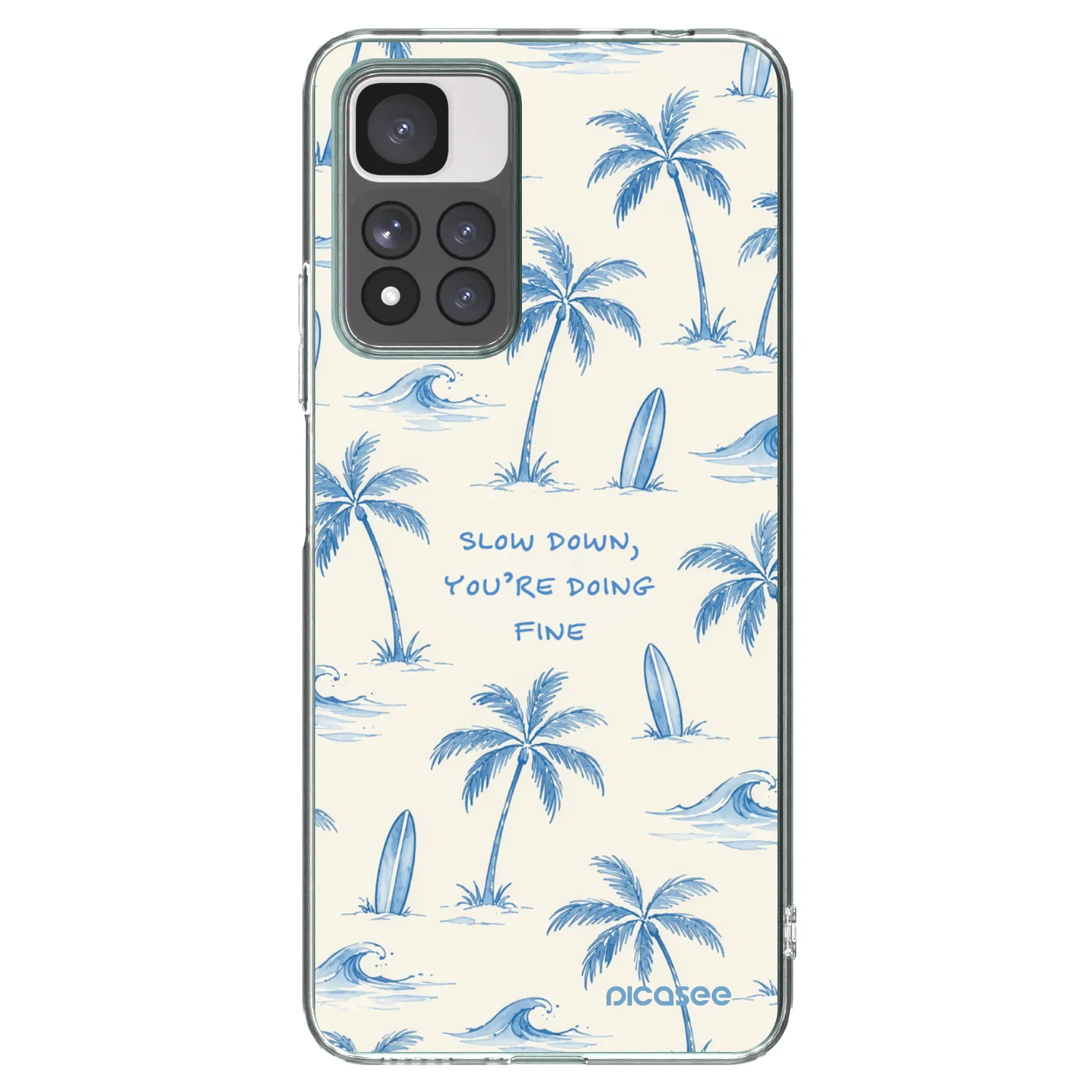 Picasee διαφανής θήκη σιλικόνης Xiaomi Redmi Note 11 Pro+ 5G - Slow Tide