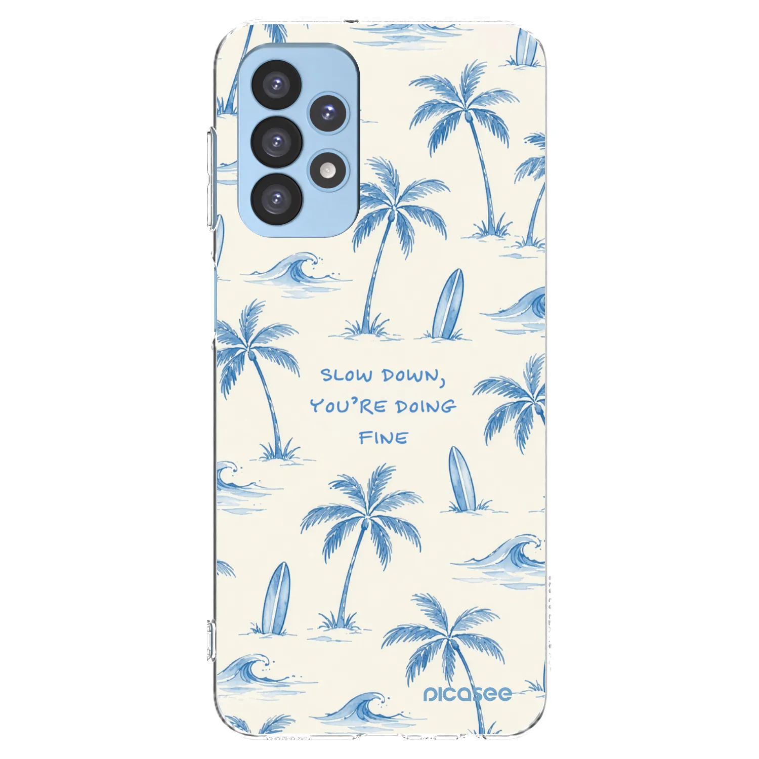 Picasee διαφανής θήκη σιλικόνης Samsung Galaxy A23 A235F 4G - Slow Tide