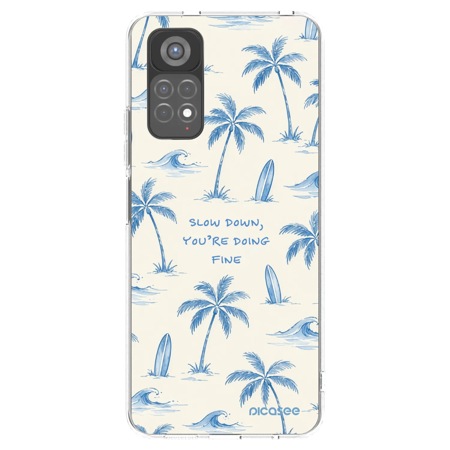 Picasee διαφανής θήκη σιλικόνης Xiaomi Redmi Note 11S 5G - Slow Tide