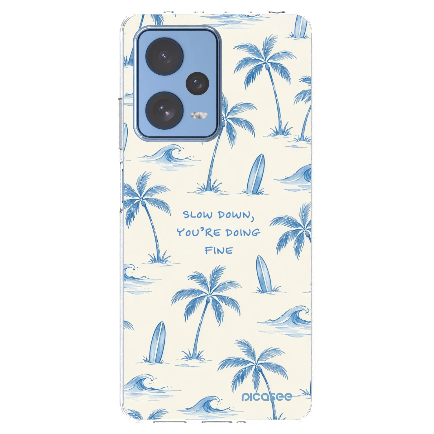 Picasee διαφανής θήκη σιλικόνης Xiaomi Redmi Note 12 Pro 5G - Slow Tide