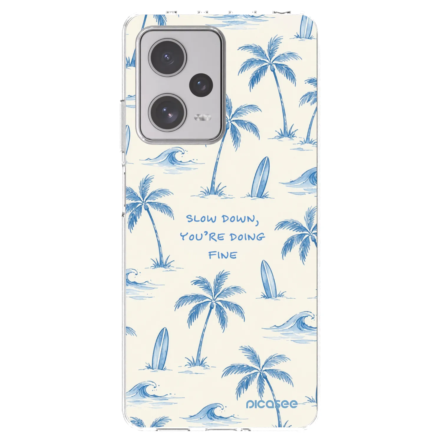 Picasee διαφανής θήκη σιλικόνης Xiaomi Redmi Note 12 Pro+ 5G - Slow Tide