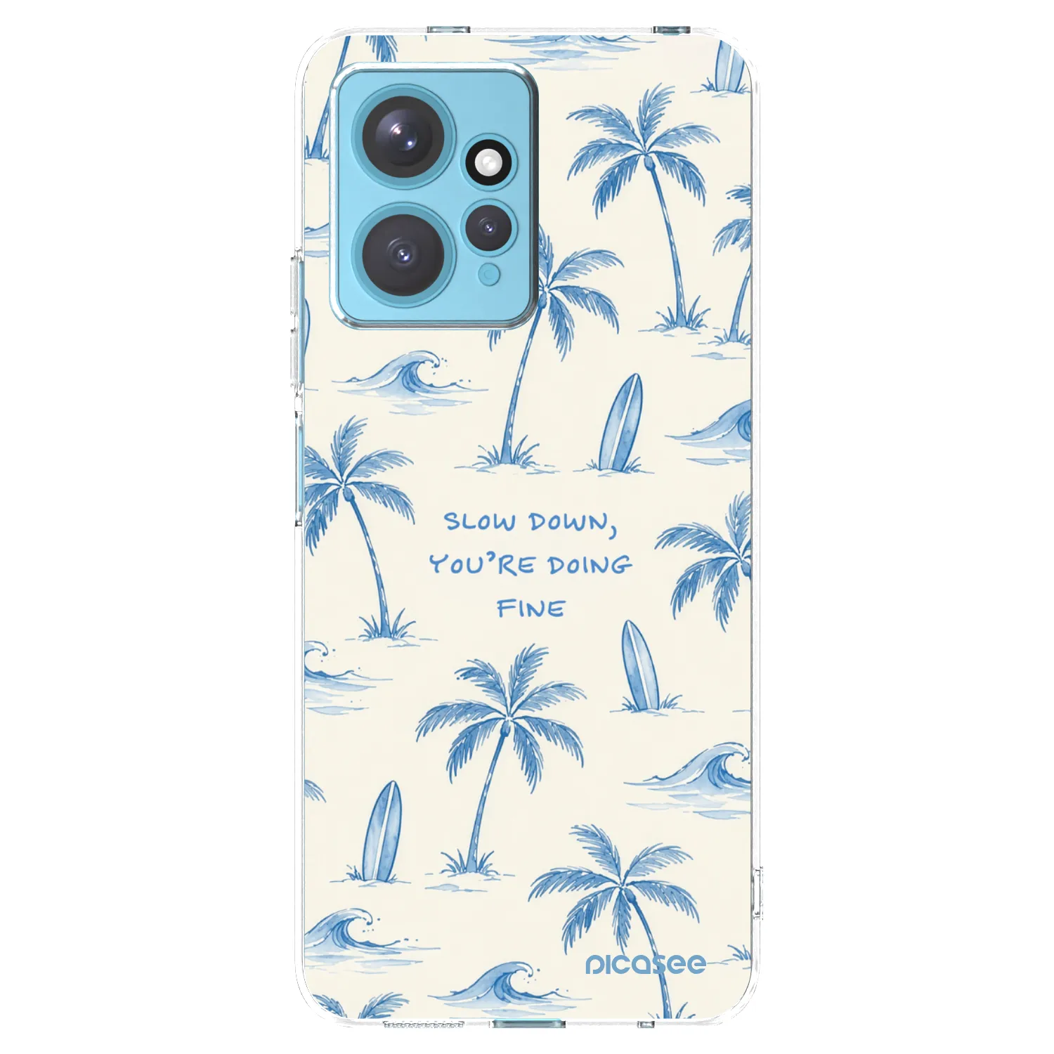 Picasee διαφανής θήκη σιλικόνης Xiaomi Redmi Note 12 4G - Slow Tide
