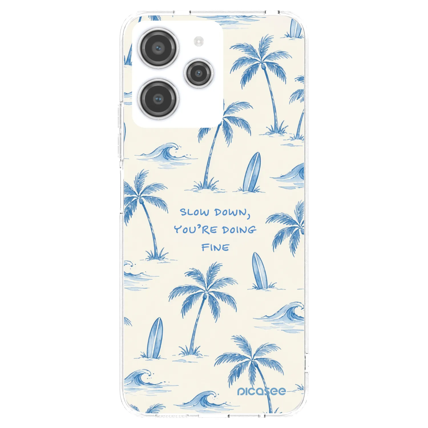 Picasee διαφανής θήκη σιλικόνης Xiaomi Redmi 12 4G - Slow Tide