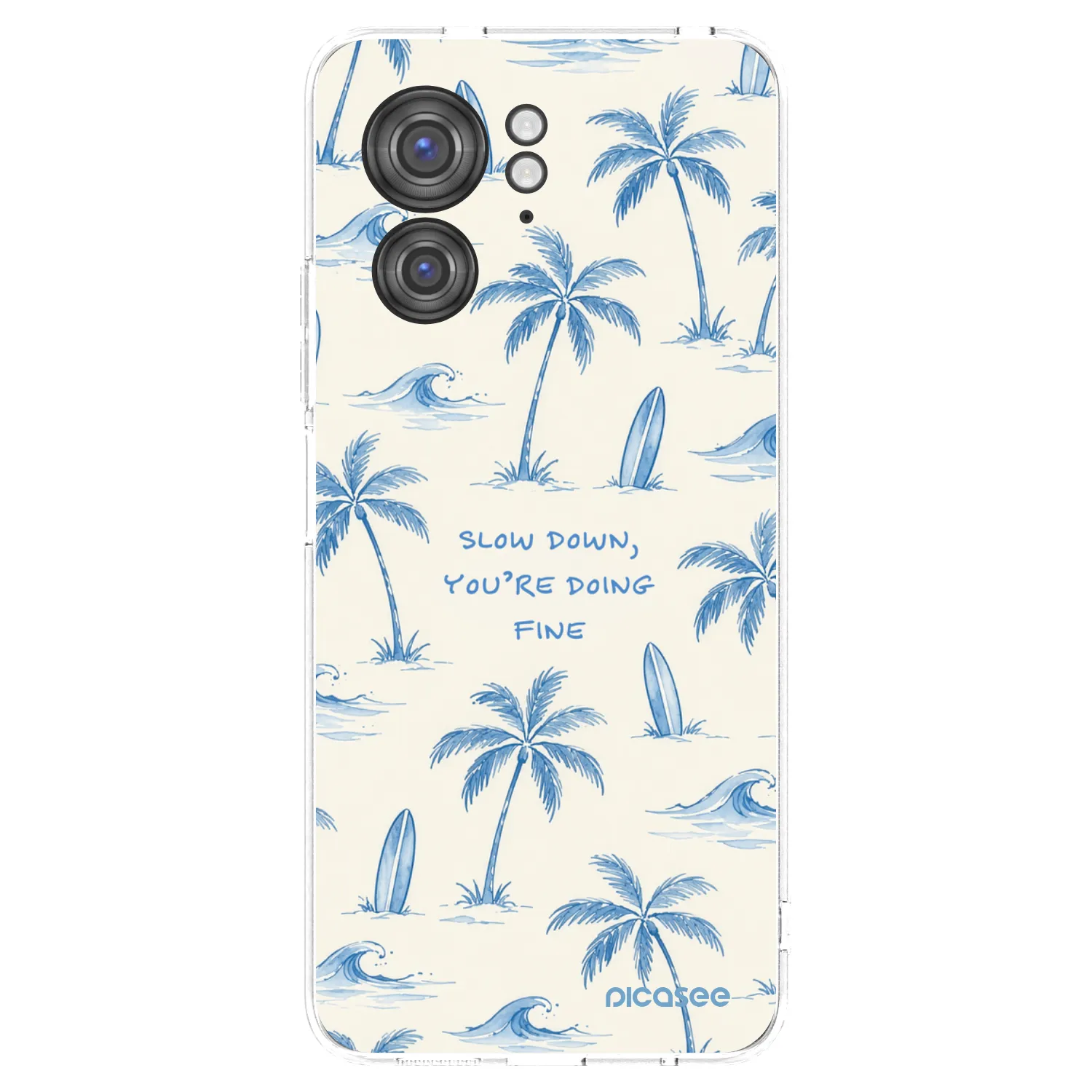 Picasee διαφανής θήκη σιλικόνης Motorola Edge 40 - Slow Tide