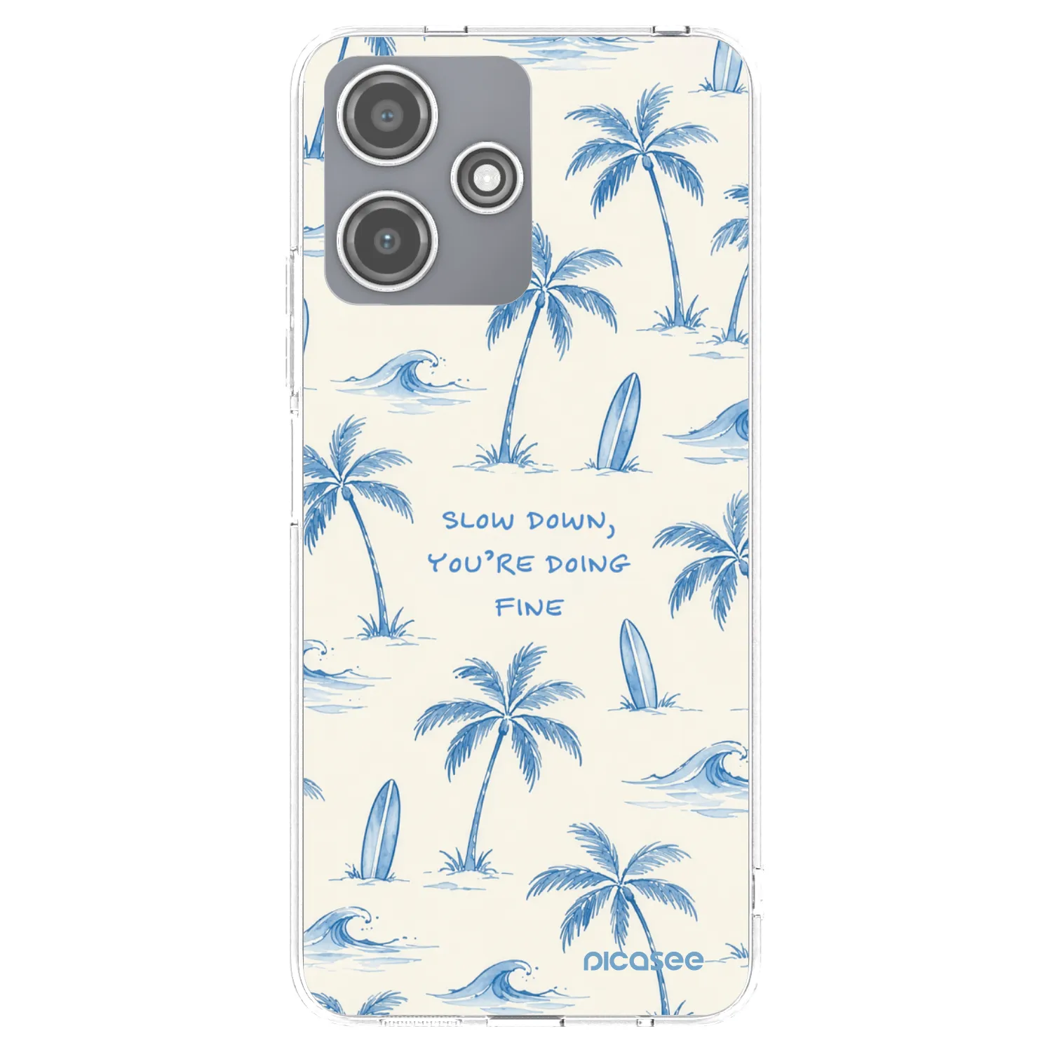 Picasee διαφανής θήκη σιλικόνης Xiaomi Redmi 12 5G - Slow Tide