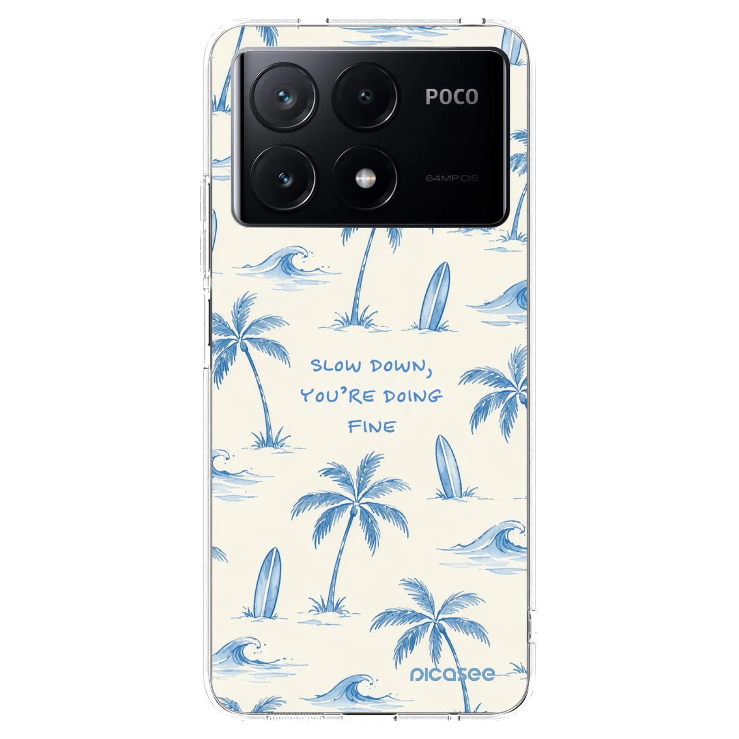 Picasee διαφανής θήκη σιλικόνης Xiaomi Poco X6 Pro - Slow Tide