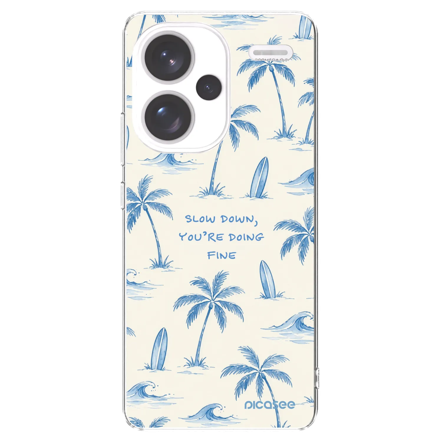 Picasee διαφανής θήκη σιλικόνης Xiaomi Redmi Note 13 Pro+ 5G - Slow Tide