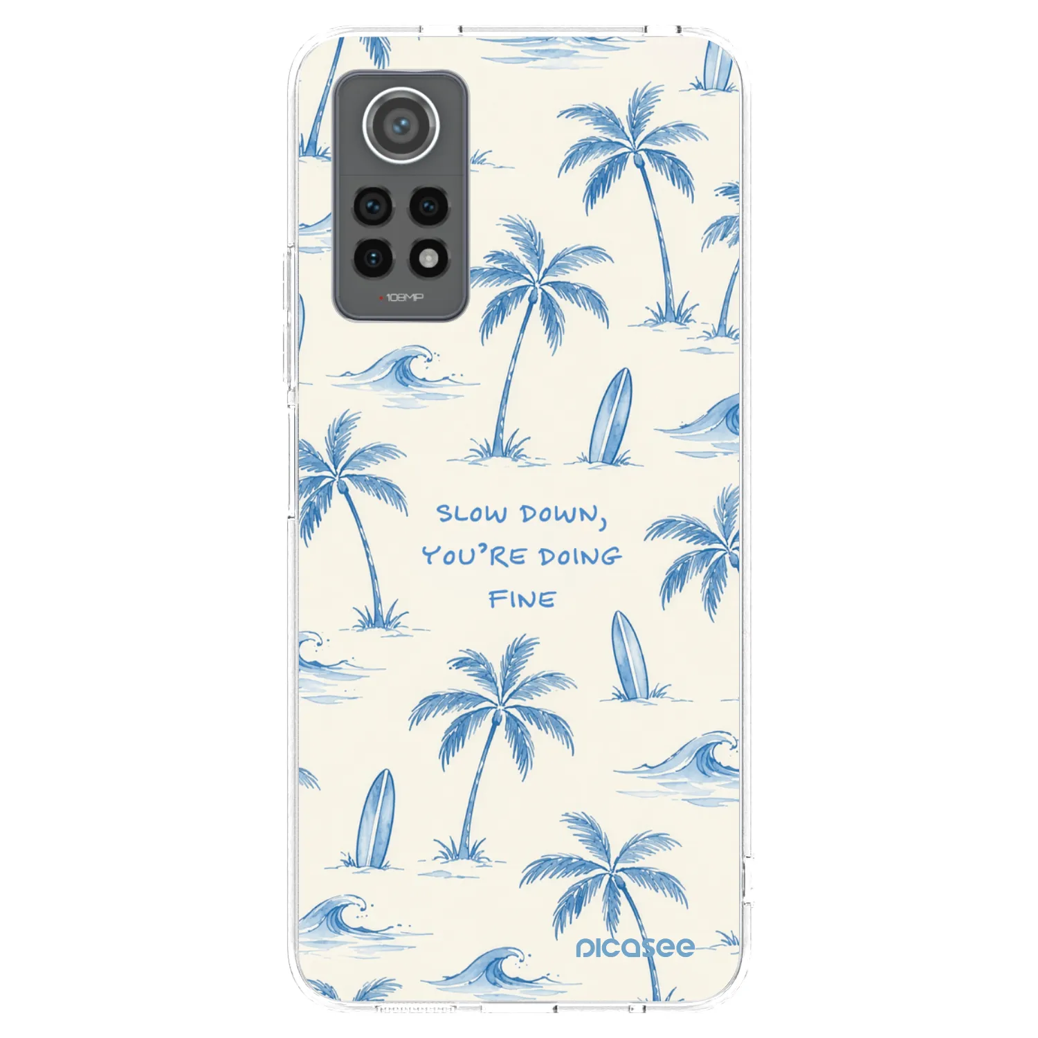 Picasee διαφανής θήκη σιλικόνης Xiaomi Redmi Note 12 Pro 4G - Slow Tide