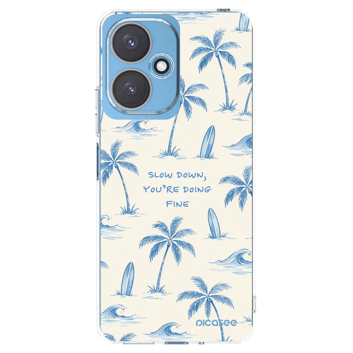 Picasee διαφανής θήκη σιλικόνης Xiaomi Redmi 13C 5G - Slow Tide
