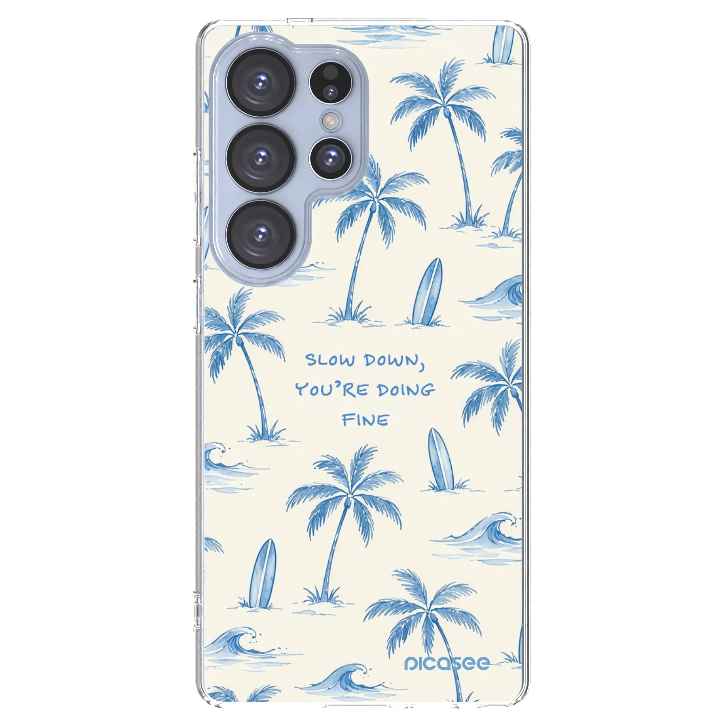 Picasee διαφανής θήκη σιλικόνης Samsung Galaxy S25 Ultra 5G - Slow Tide