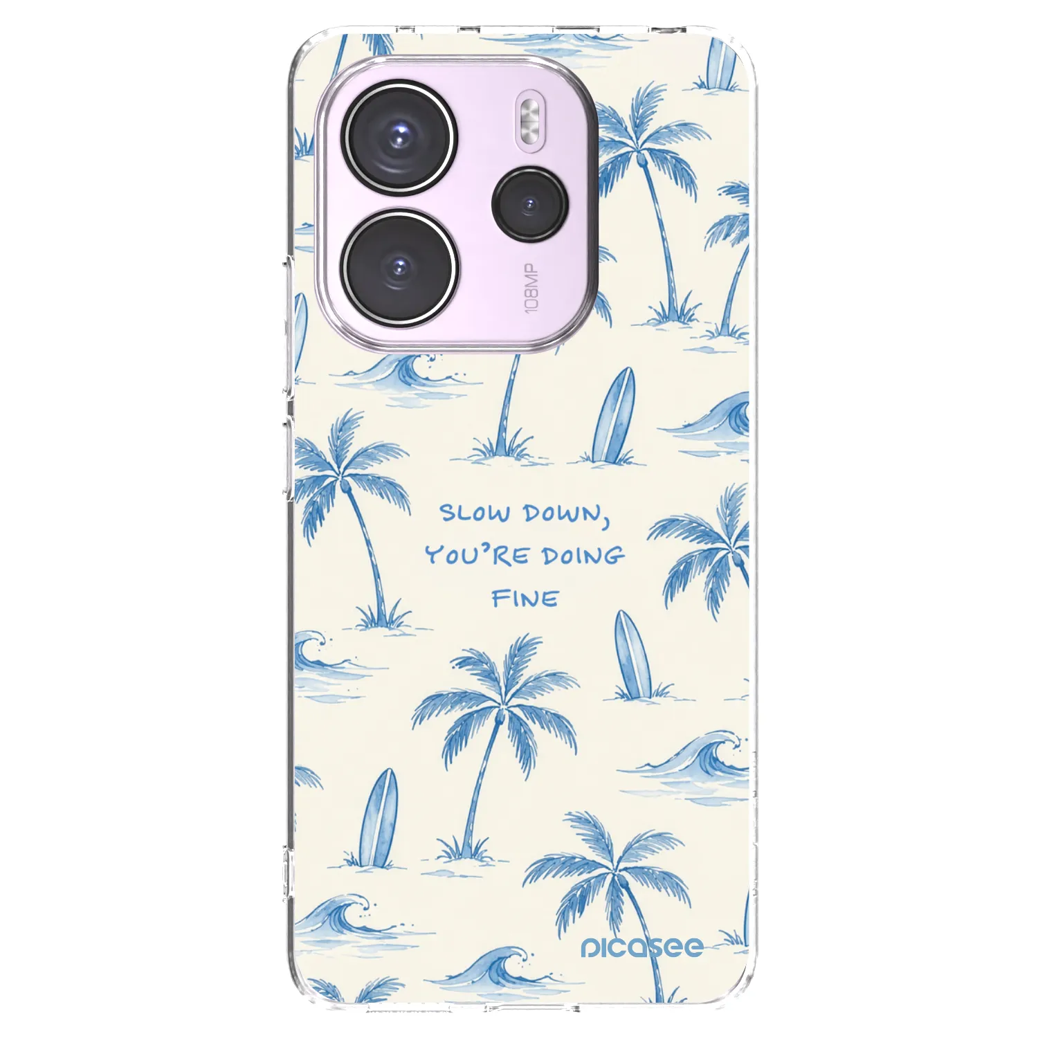 Picasee διαφανής θήκη σιλικόνης Xiaomi Redmi Note 14 4G - Slow Tide