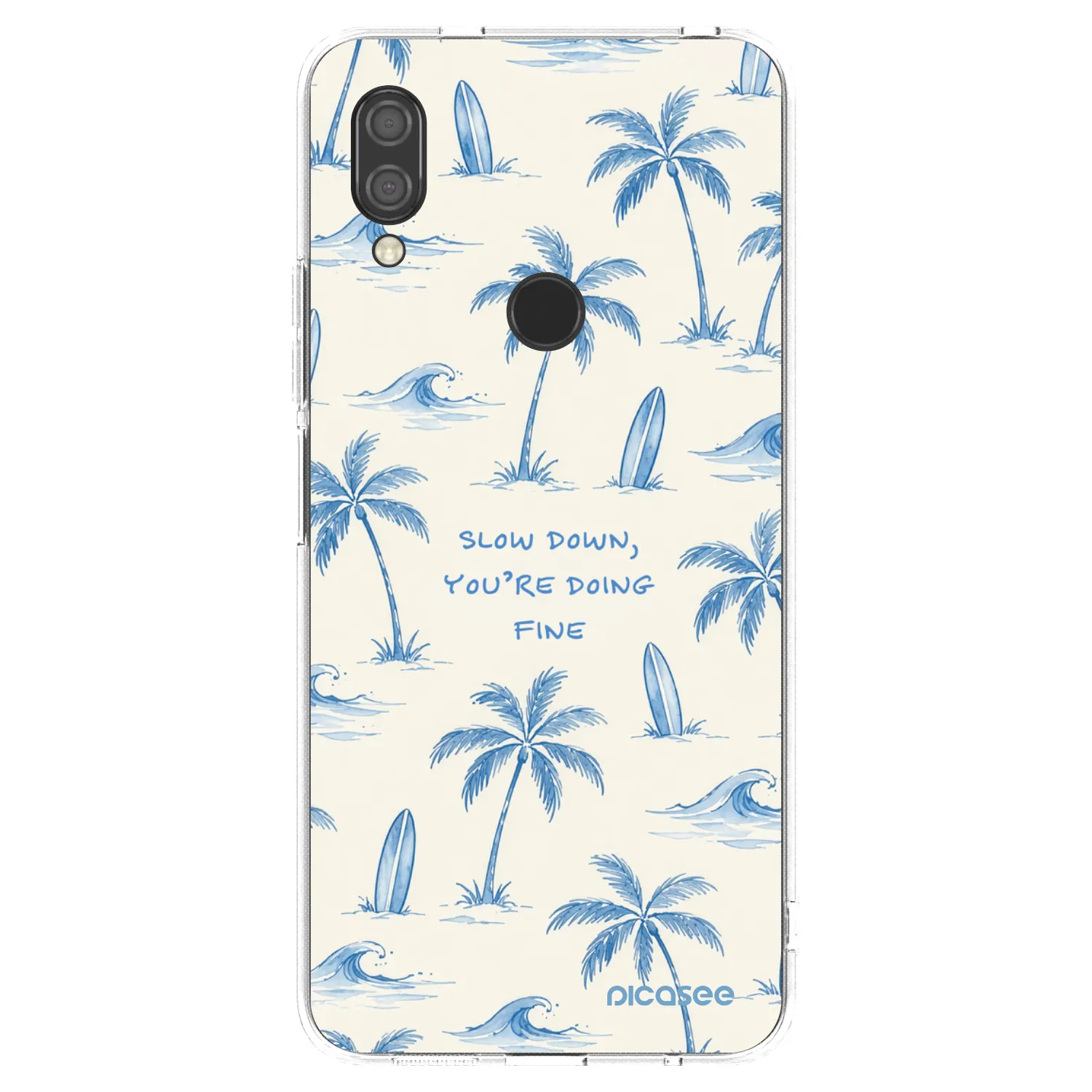 Picasee διαφανής θήκη σιλικόνης Xiaomi Redmi 7 - Slow Tide