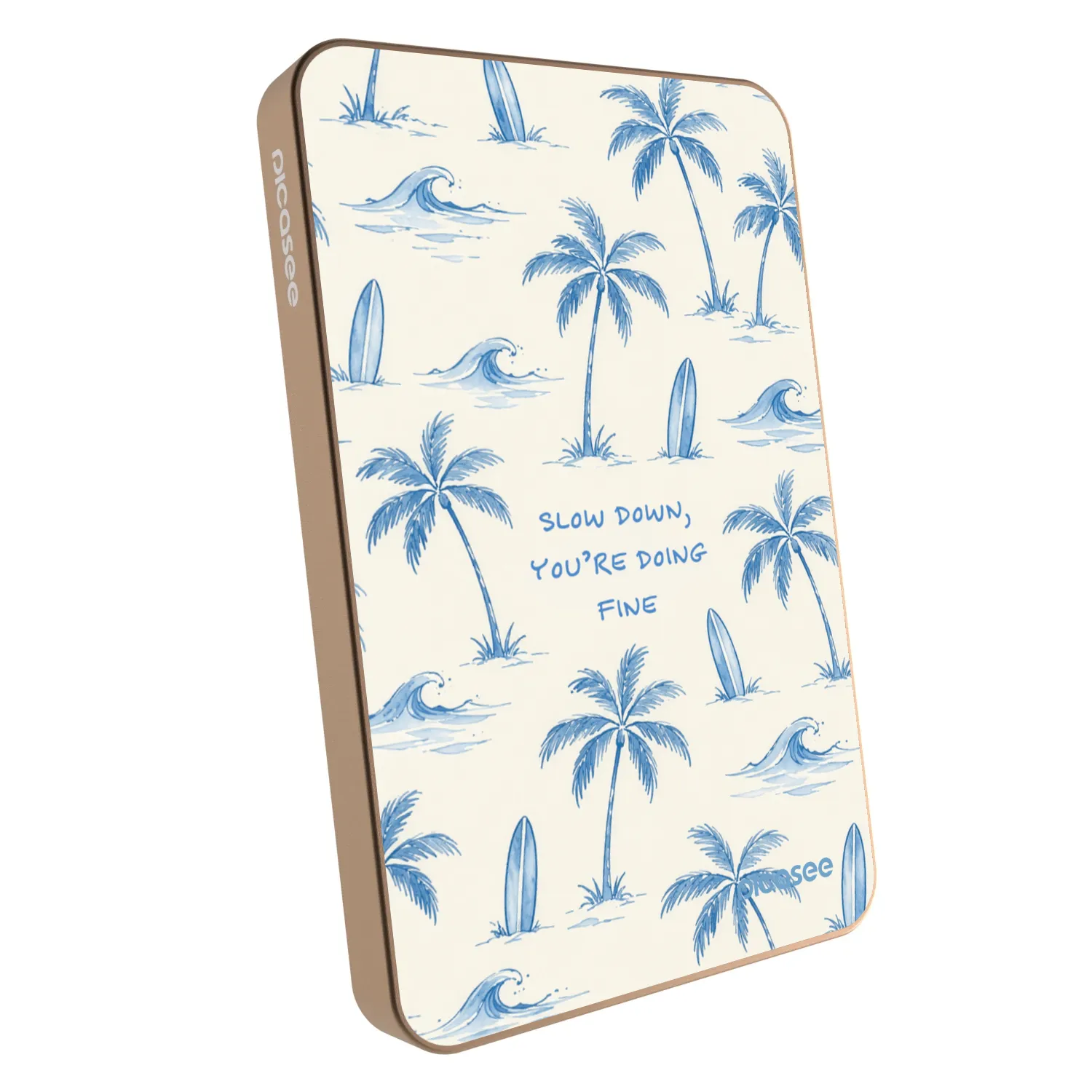 Picasee Powerbank με MagSafe 5 000 mAh Χρυσαφένιος - Slow Tide