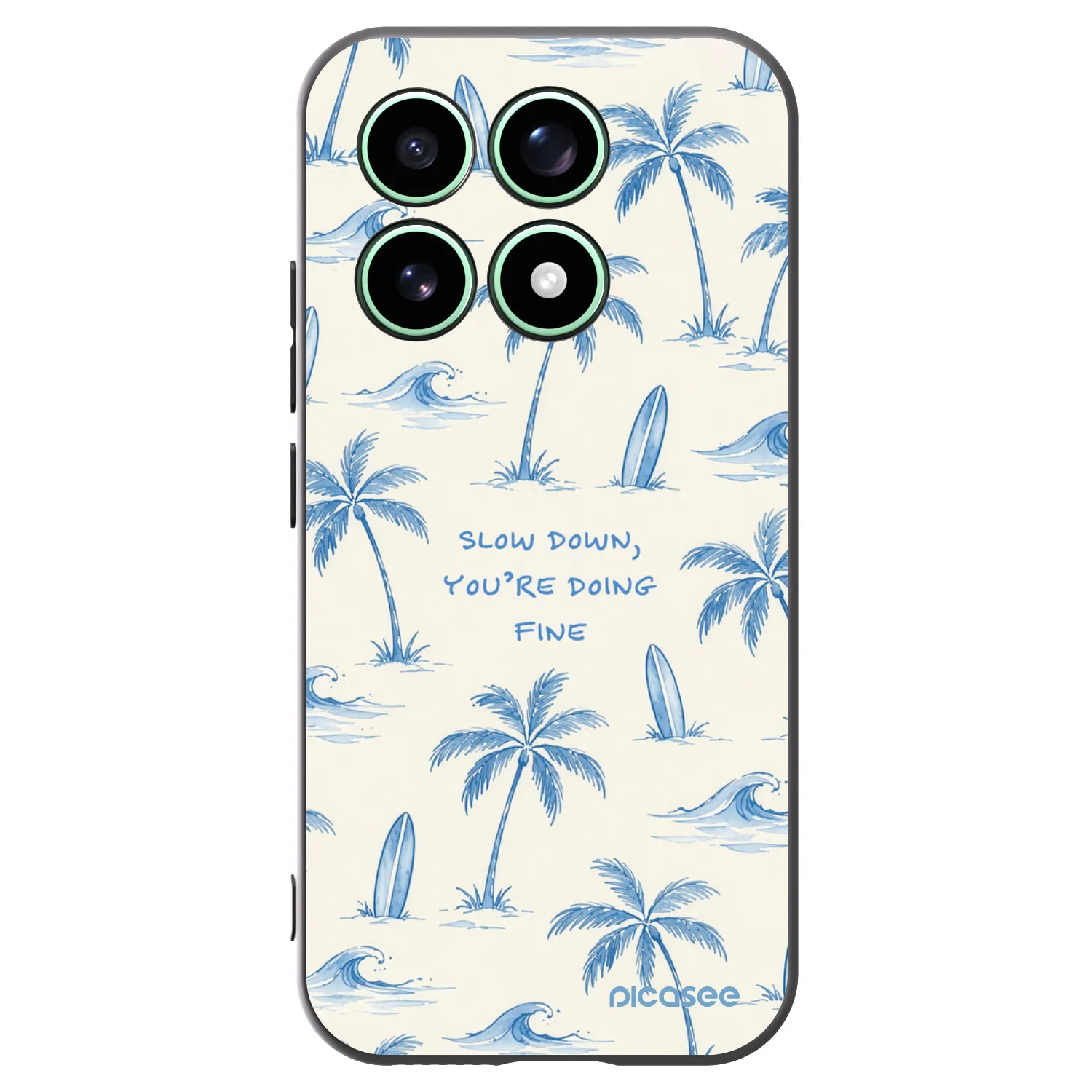 Picasee Μαύρη θήκη σιλικόνης για Xiaomi 17 - Slow Tide