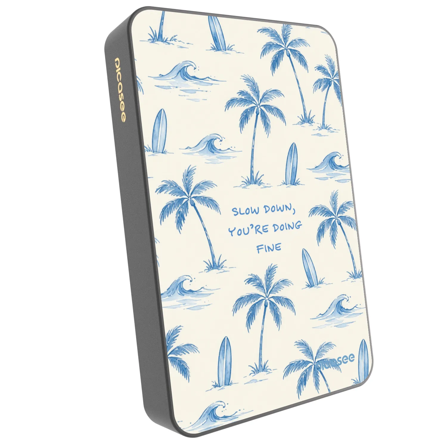 Picasee Powerbank με MagSafe 10 000 mAh Γκρί - Slow Tide
