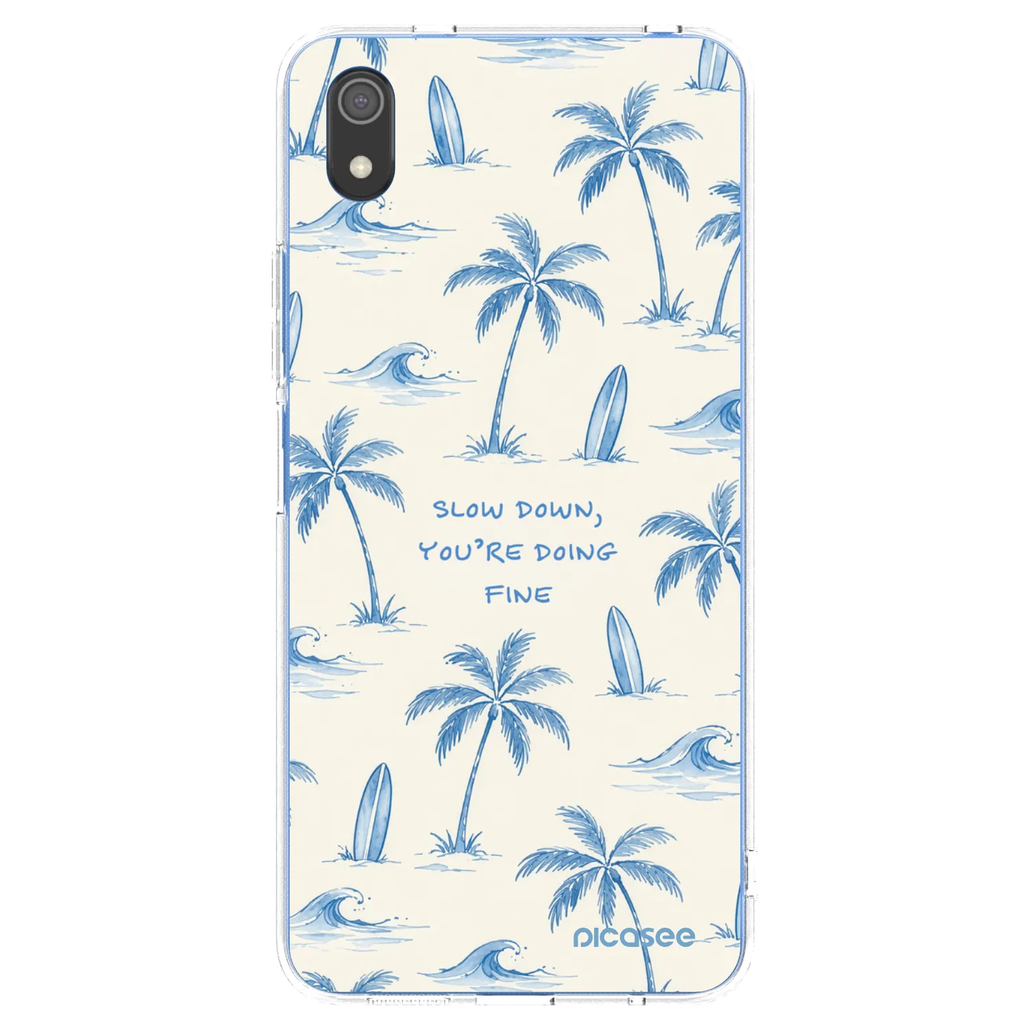 Picasee διαφανής θήκη σιλικόνης Xiaomi Redmi 7A - Slow Tide