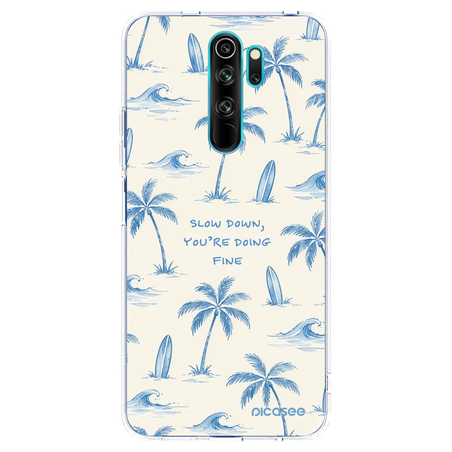Picasee διαφανής θήκη σιλικόνης Xiaomi Redmi Note 8 Pro - Slow Tide